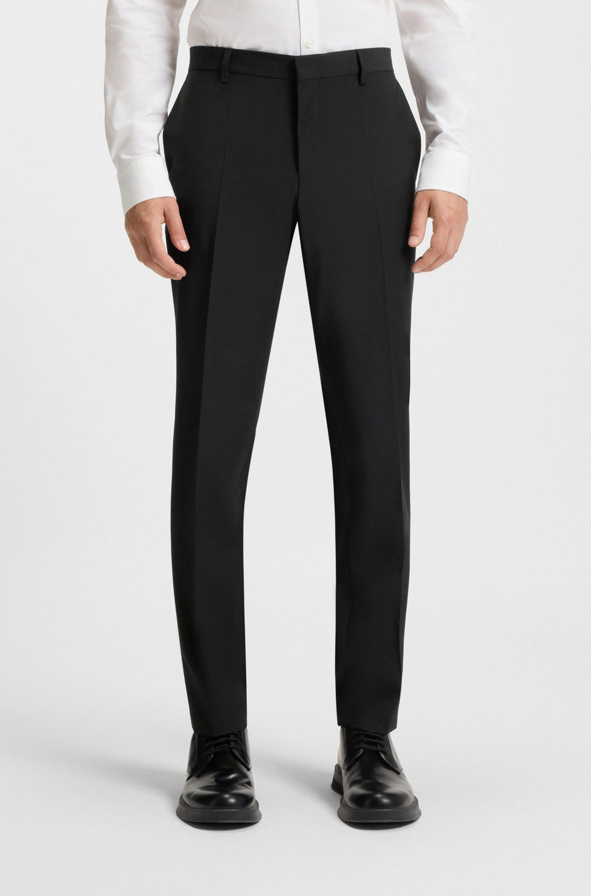 SLIM-FIT TROUSERS IN PERFORMANCE-STRETCH WOOL - 2