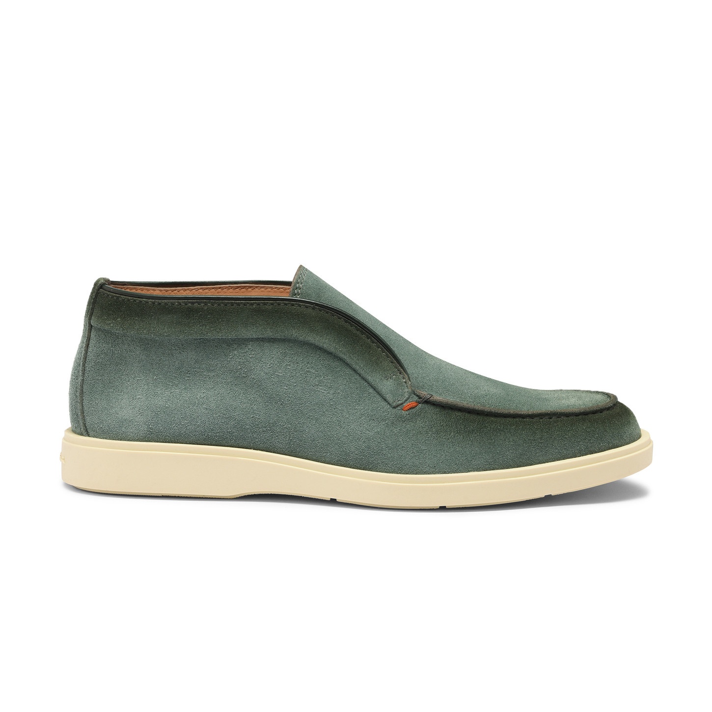 Men's petrol green suede desert boot - 1