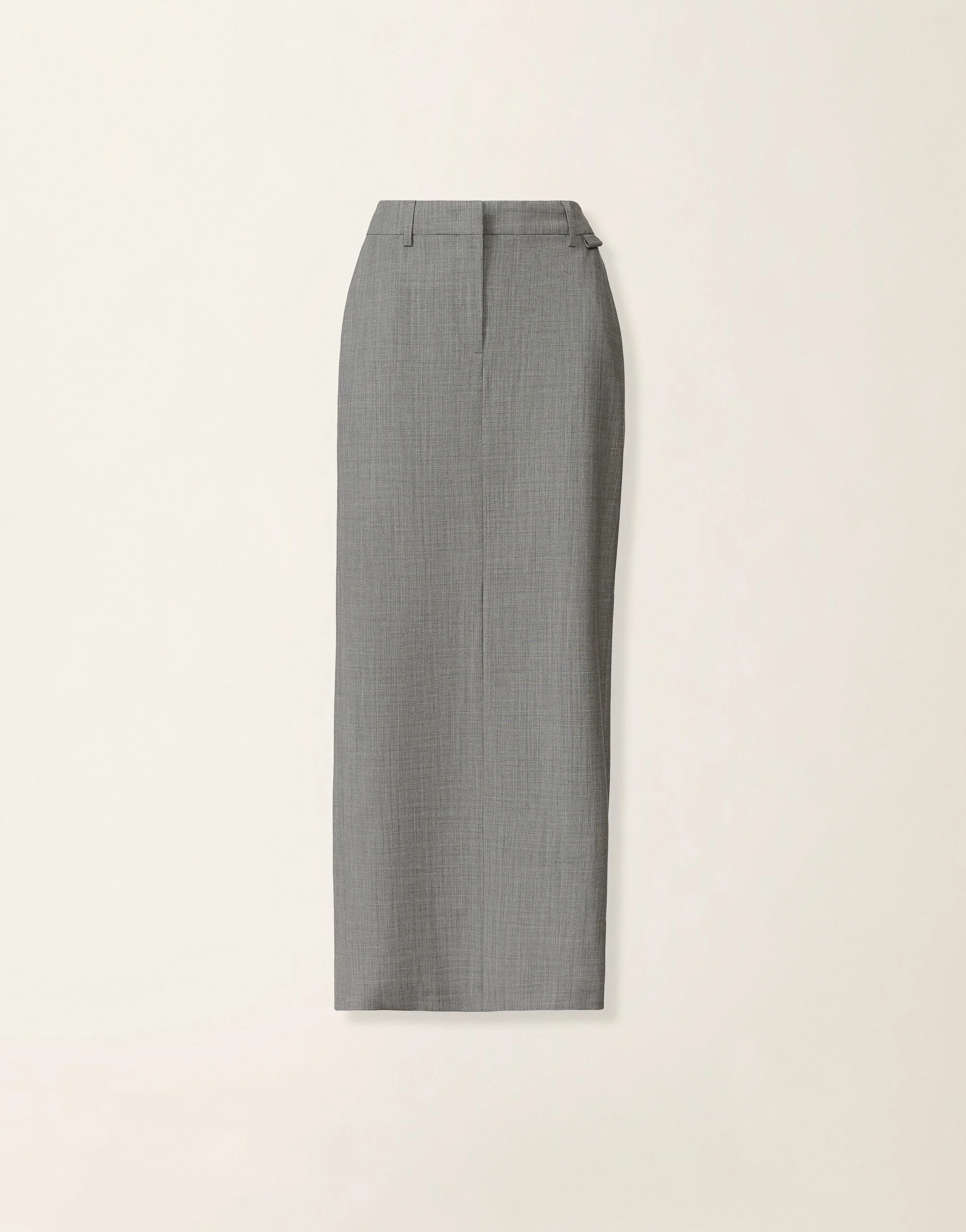 Pencil skirt in bi-stretch fresco wool - 1