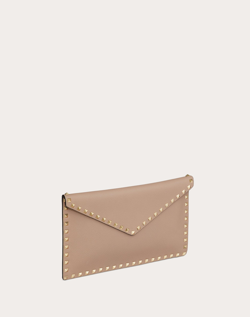 Valentino ROCKSTUD GRAINY CALFSKIN ENVELOPE POUCH outlook