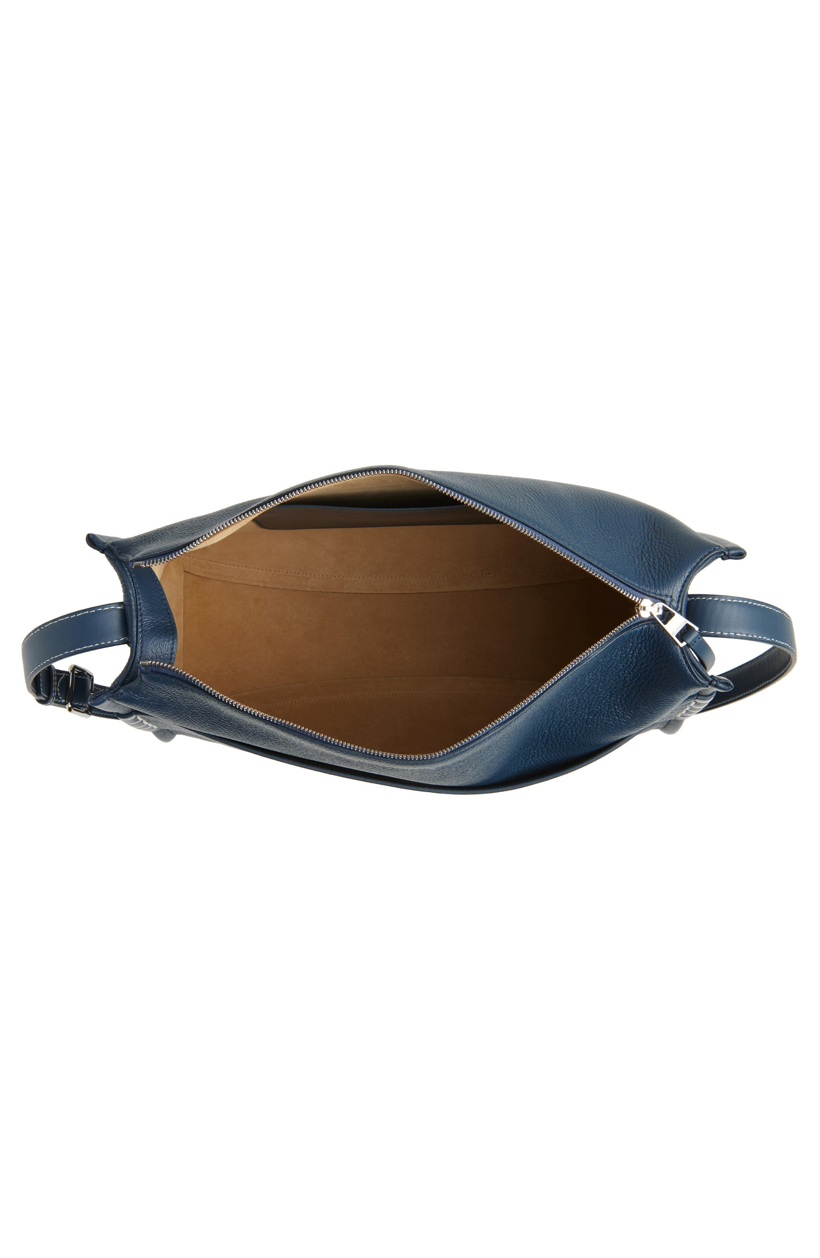 JW Anderson Loafer Suede Messenger Bag in Denim Blue 820 at Nordstrom - 4