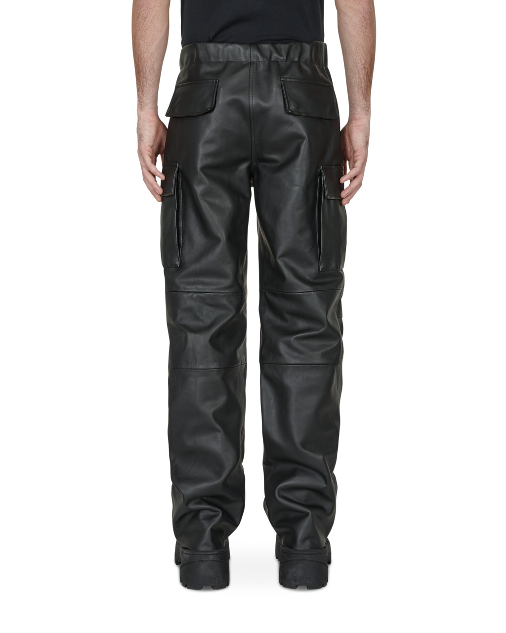 LEATHER CARGO PANT - 5