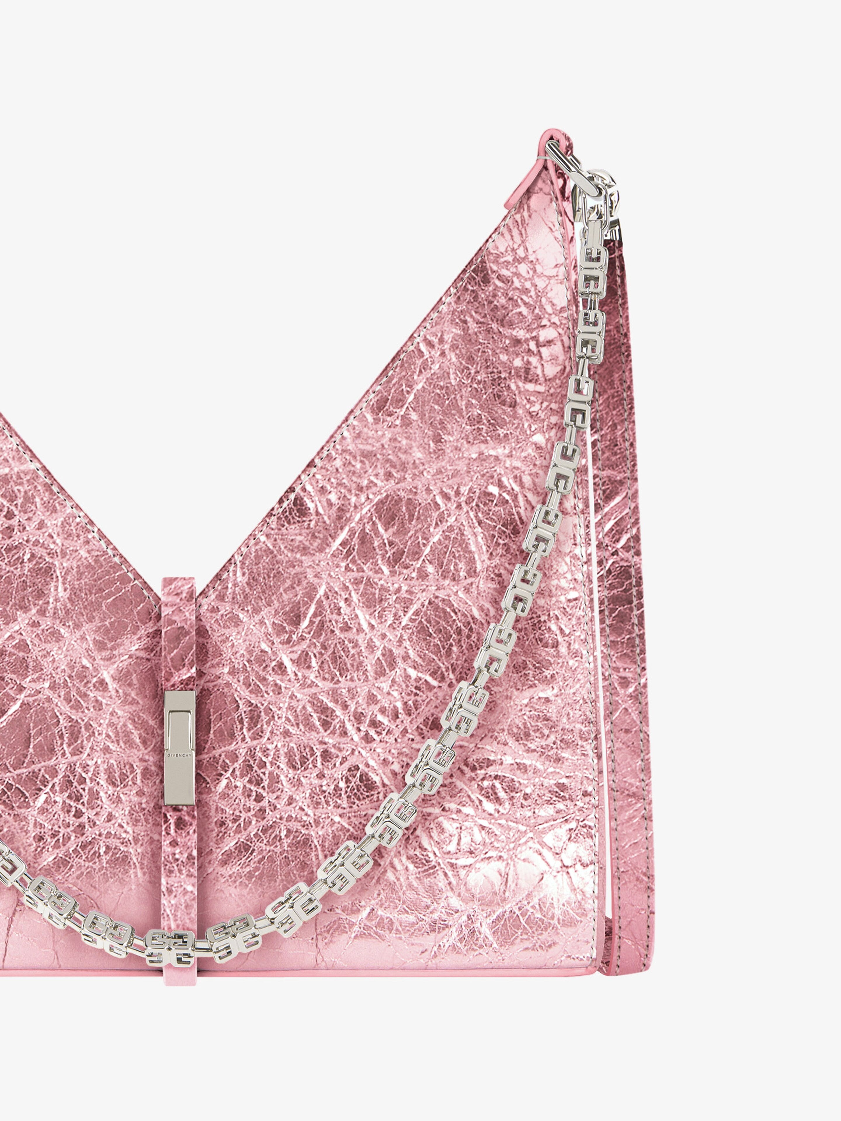 SMALL CUT OUT BAG IN LAMINATED LEATHER - 7