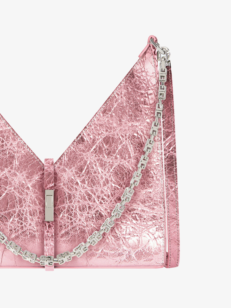 SMALL CUT OUT BAG IN LAMINATED LEATHER 7