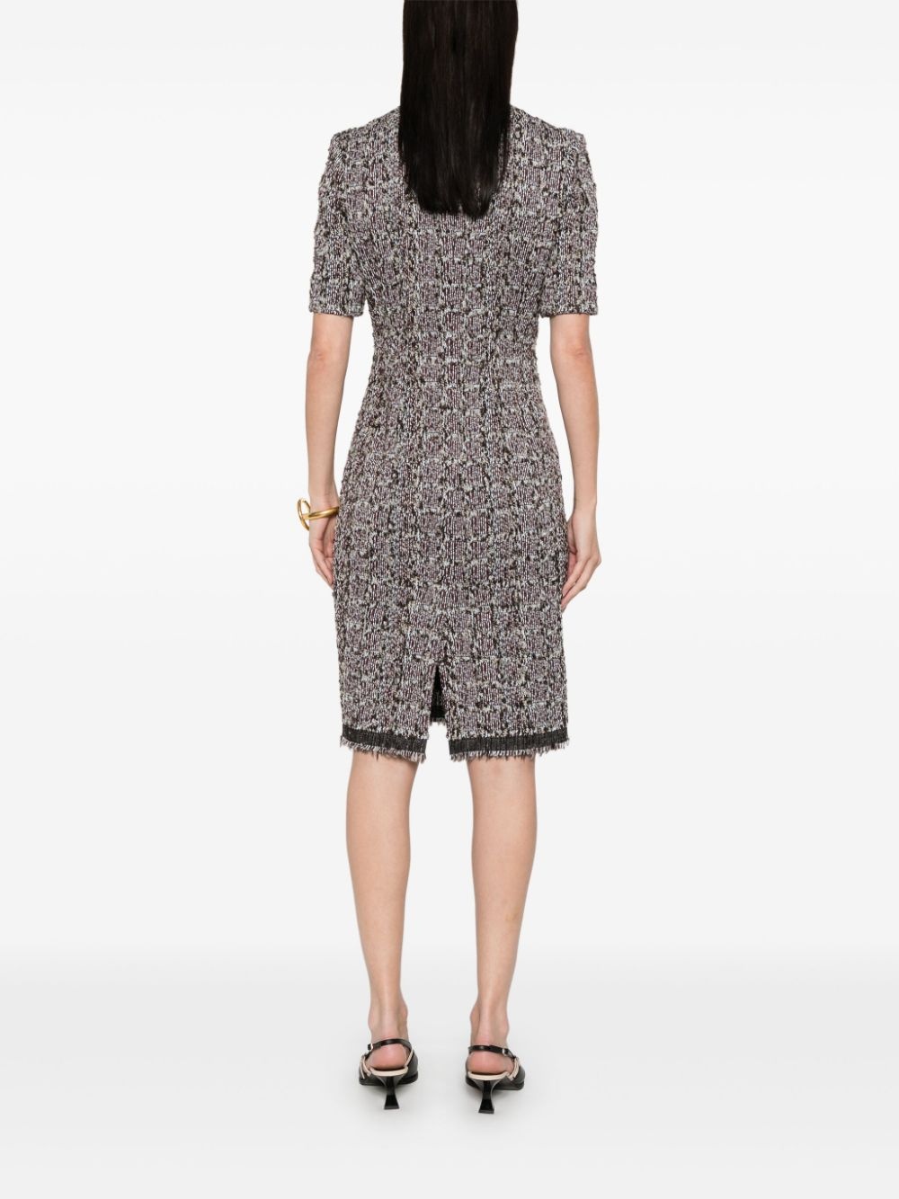 tweed midi dress - 4