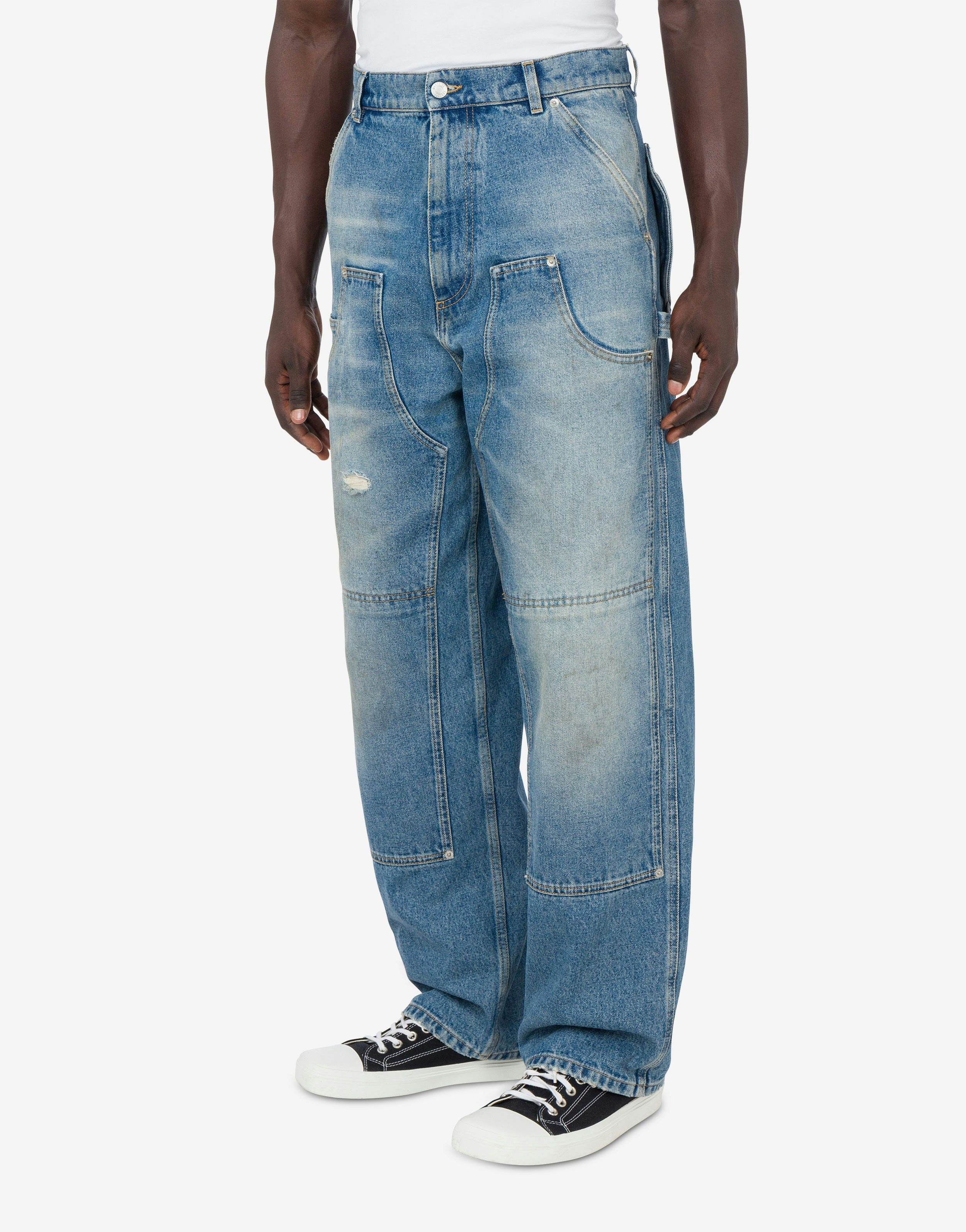 DENIM PANTS LAUREL CROWN LOGO - 2