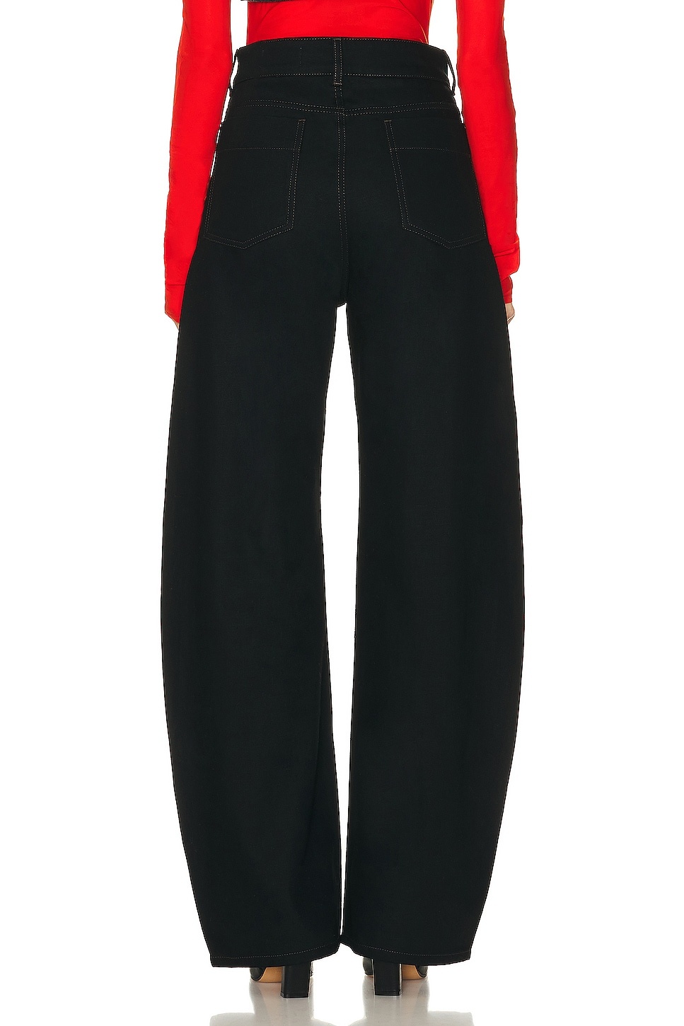 High Waisted Curved Pant - 3