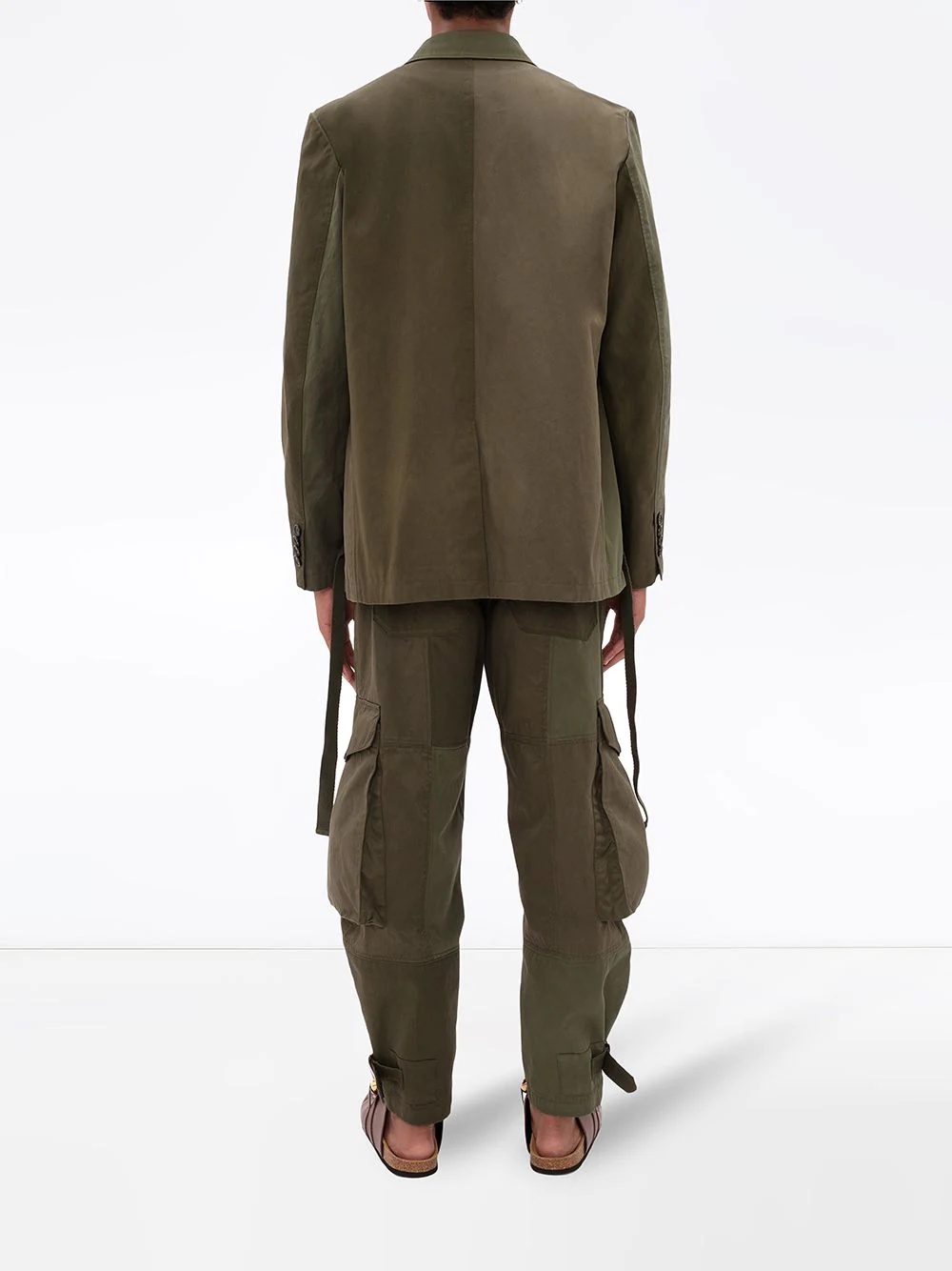 belted cargo trousers - 4