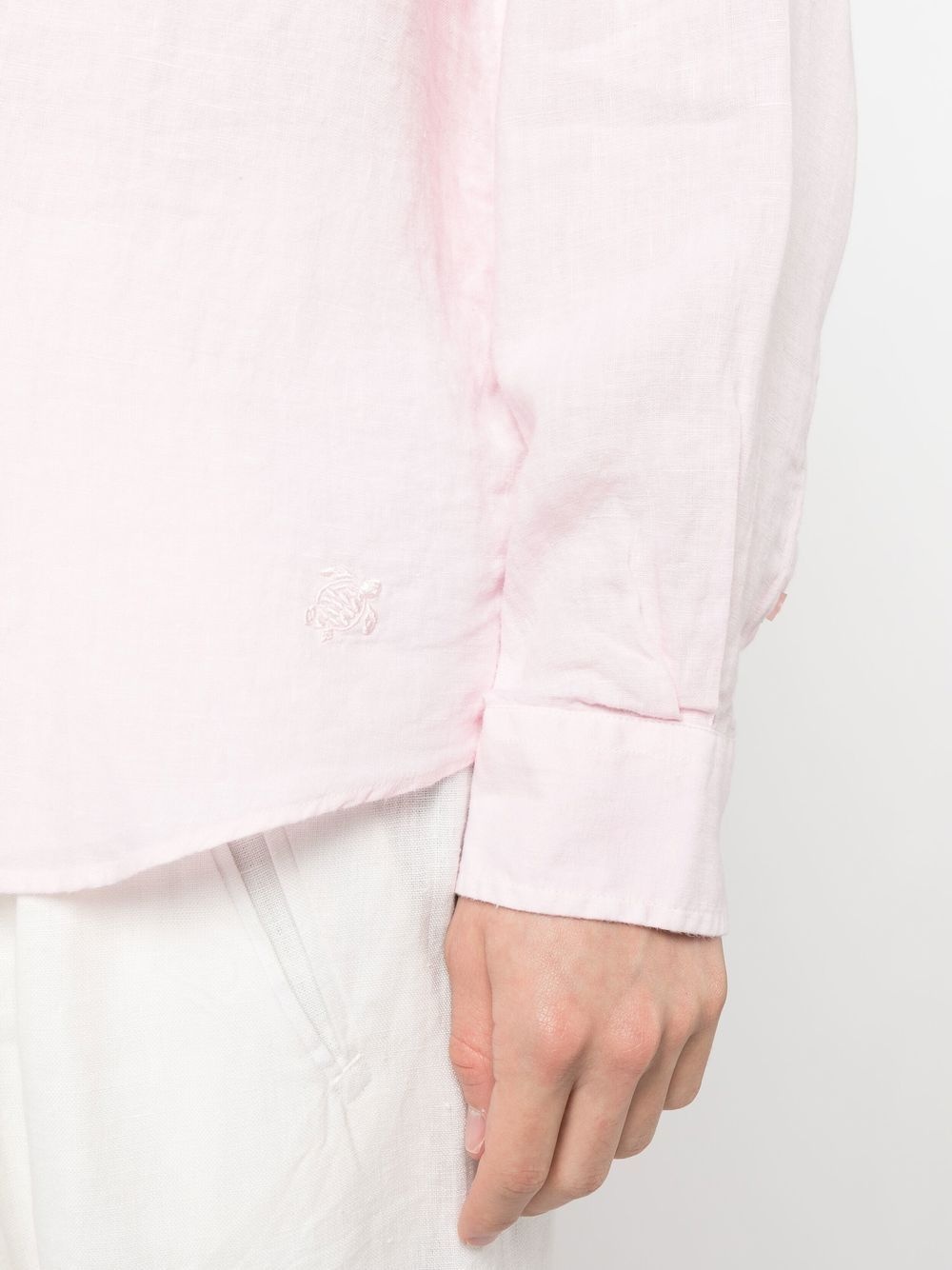 Caroubis long-sleeved linen shirt - 5