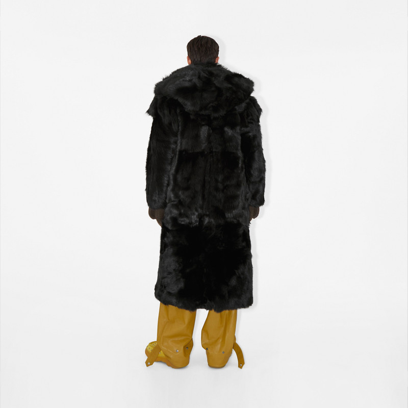 Shearling Hooded Coat 4