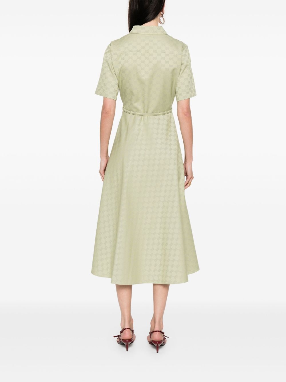 GG-jacquard midi dress - 4