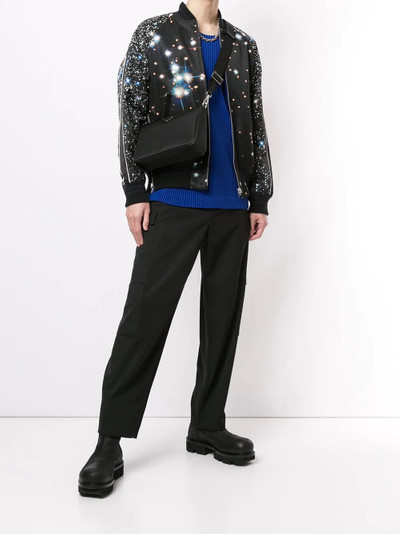 sacai space-print bomber jacket outlook