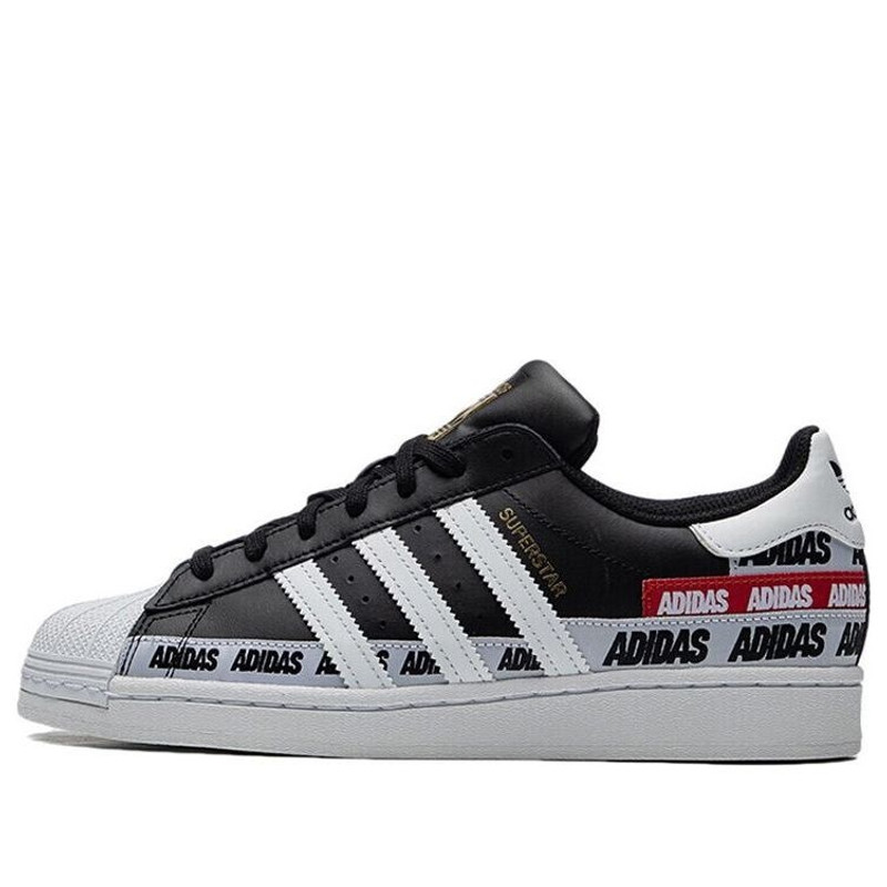adidas Superstar 'Wordmark Heel Stripe - Core Black' FX5559 - 1