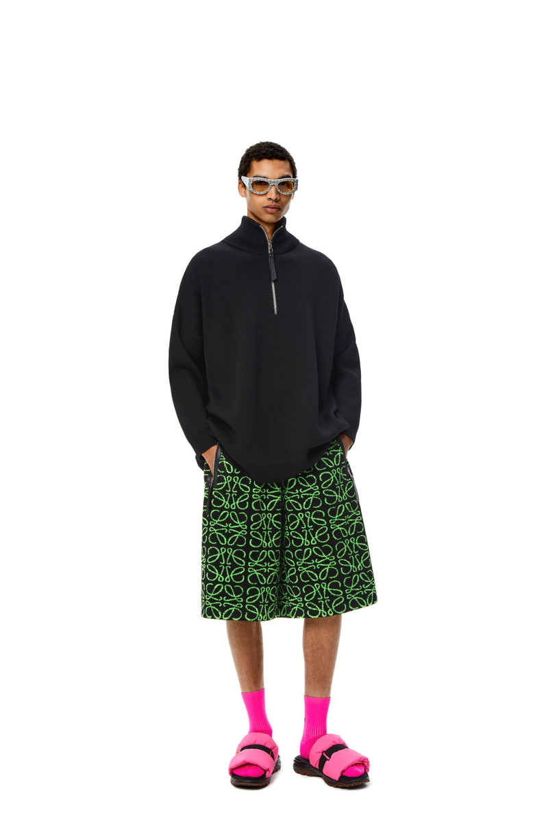 Loewe Bermuda shorts in Anagram jacquard fleece outlook