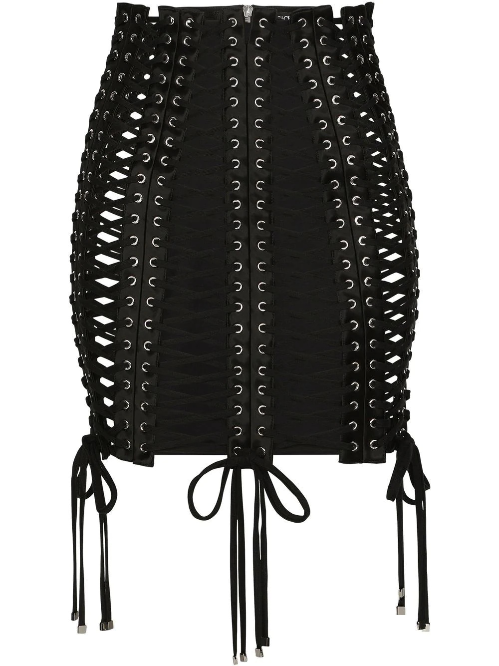 eyelet-embellished miniskirt - 1