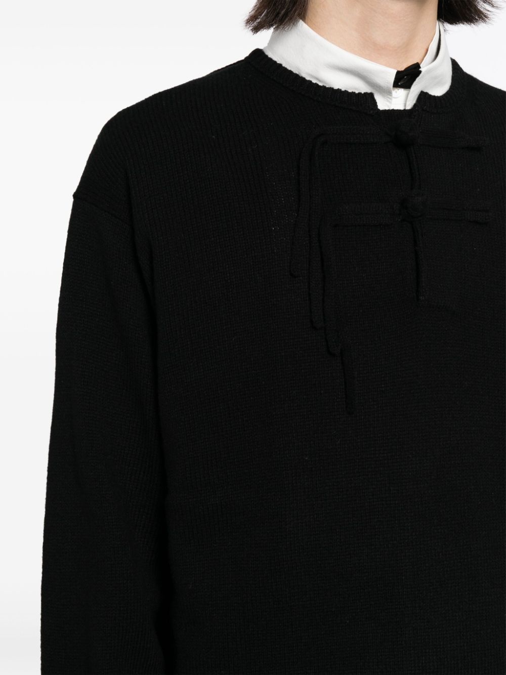 button up wool jumper - 5