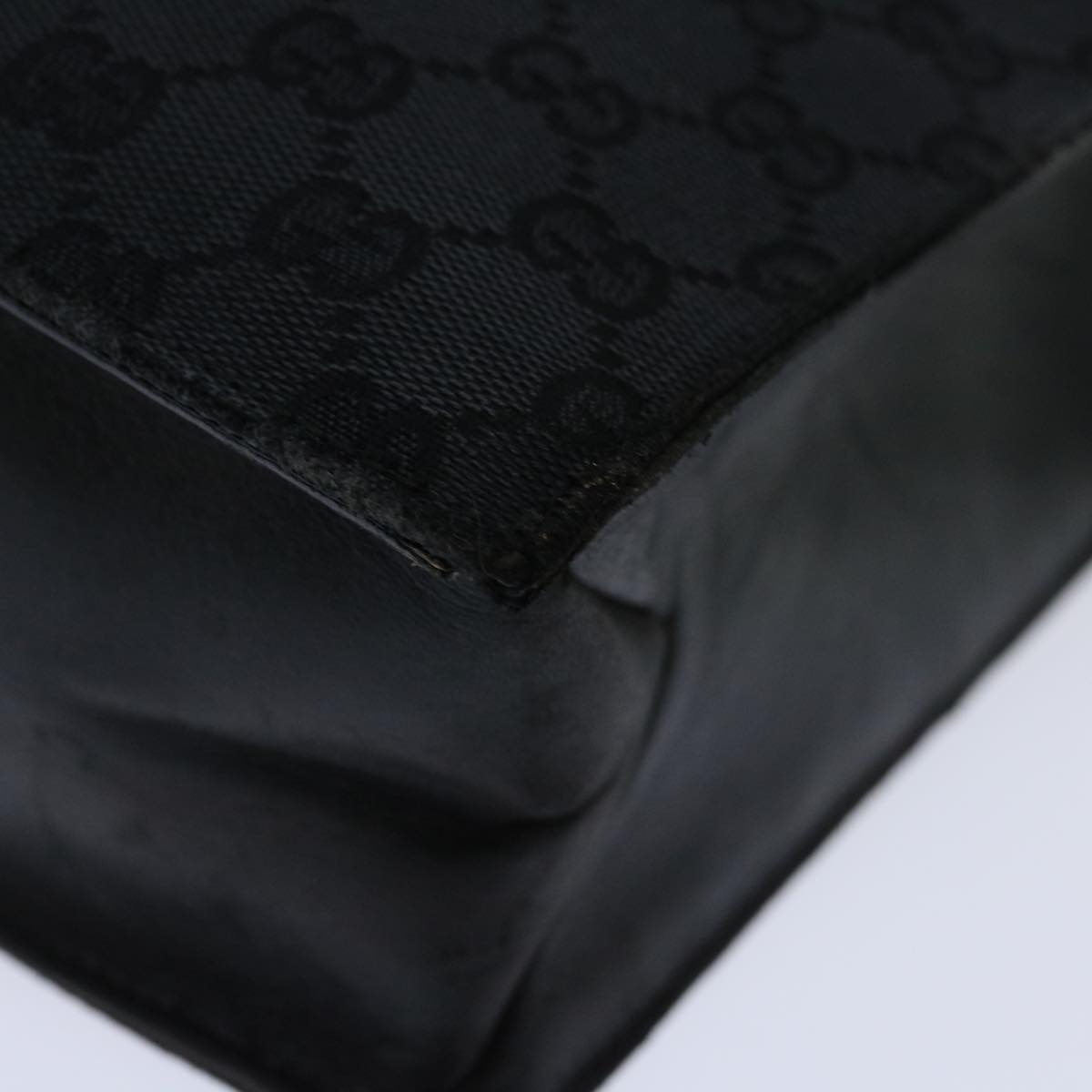 GUCCI GG Canvas Tote Bag Black 002 - 16