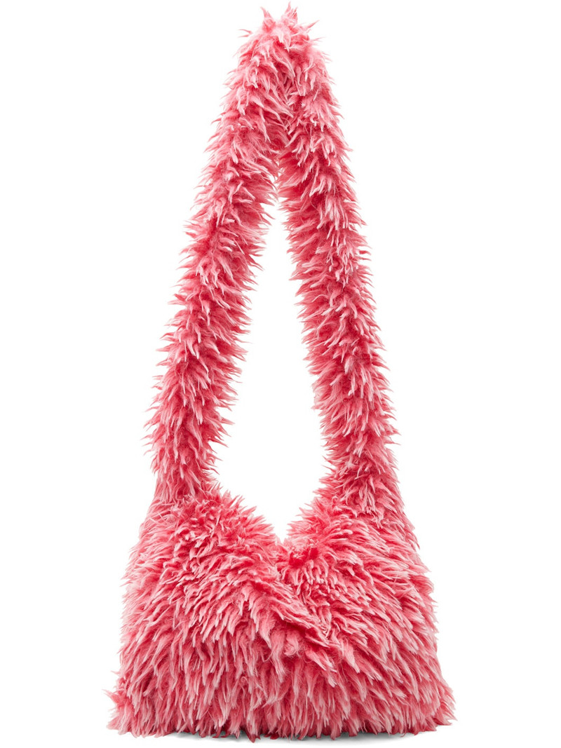 Pink Faux-Fur Messenger Bag 1