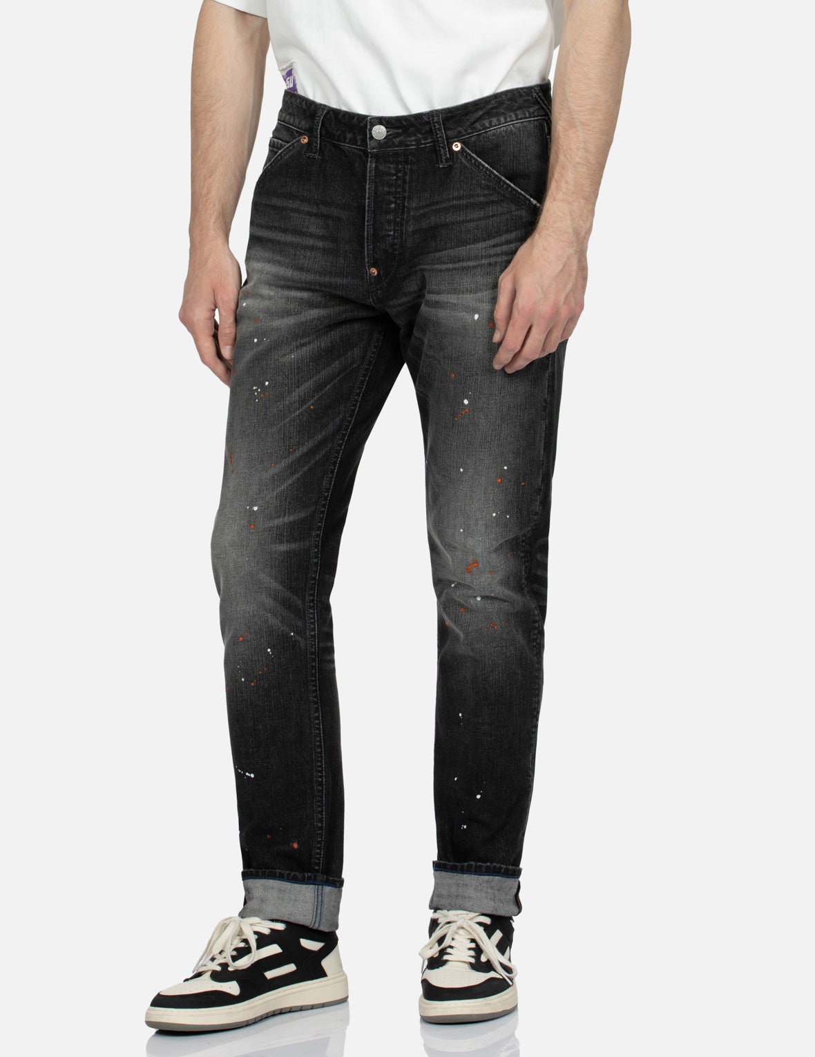 Graffiti Daicock Print Carrot Fit Jeans #2017 - 8