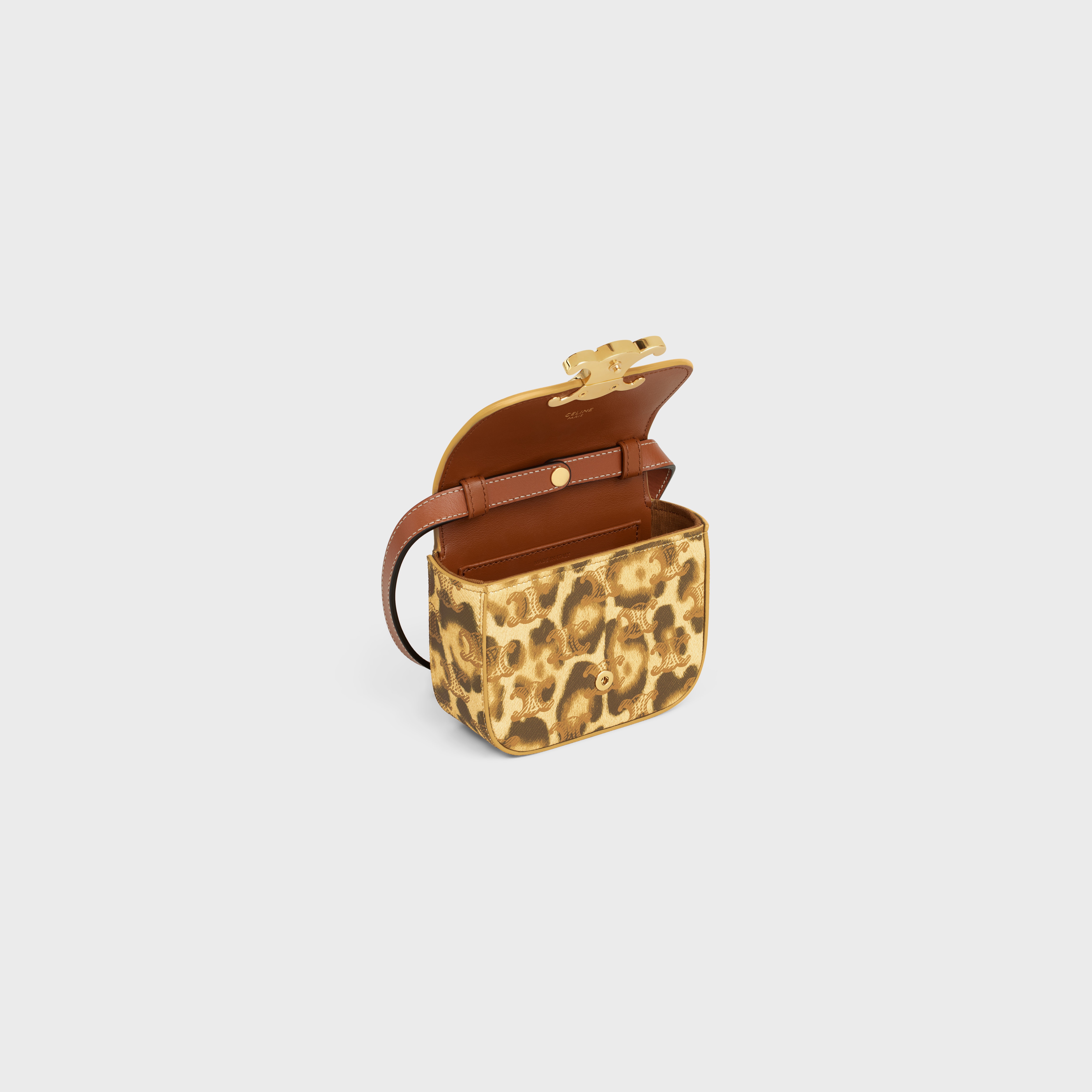 MINI CLAUDE in Triomphe Canvas with leopard print - 4
