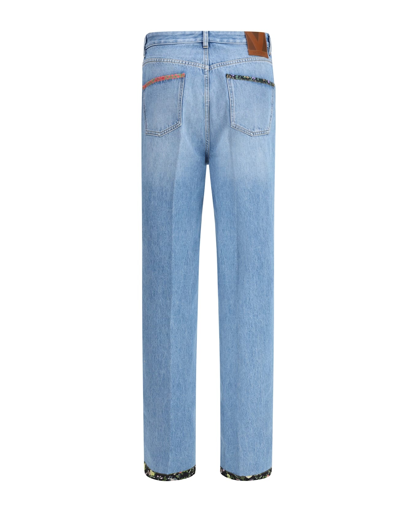 Jeans With Floral Details - 2