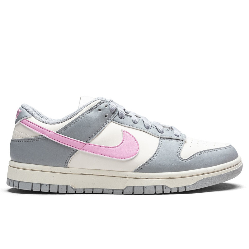 WOMEN'S DUNK LOW - LIGHT SMOKE GREY/PINK RISE/PALE IVORY - 1