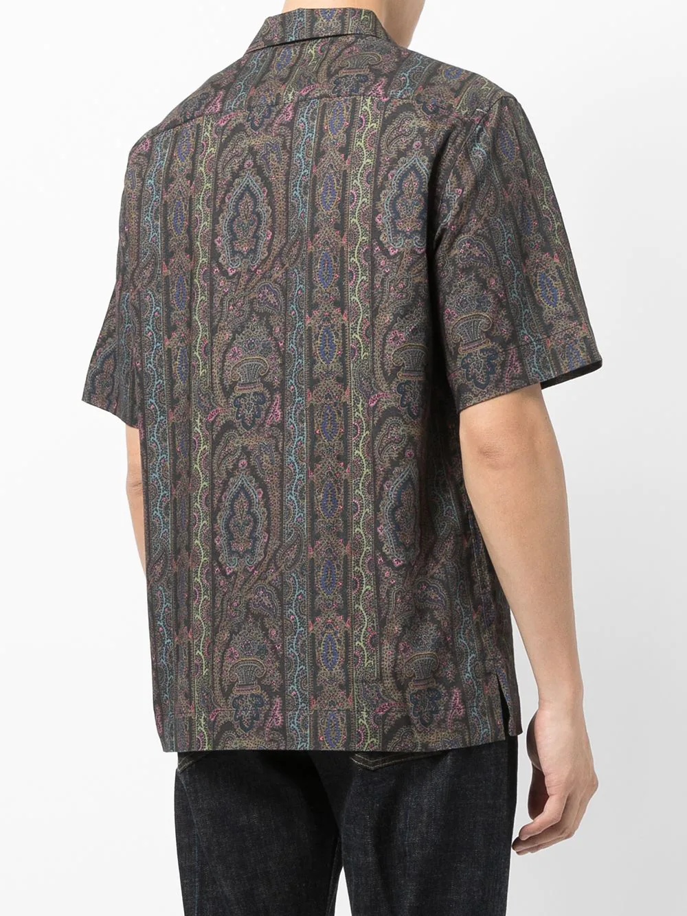 paisley-print short-sleeved shirt - 4