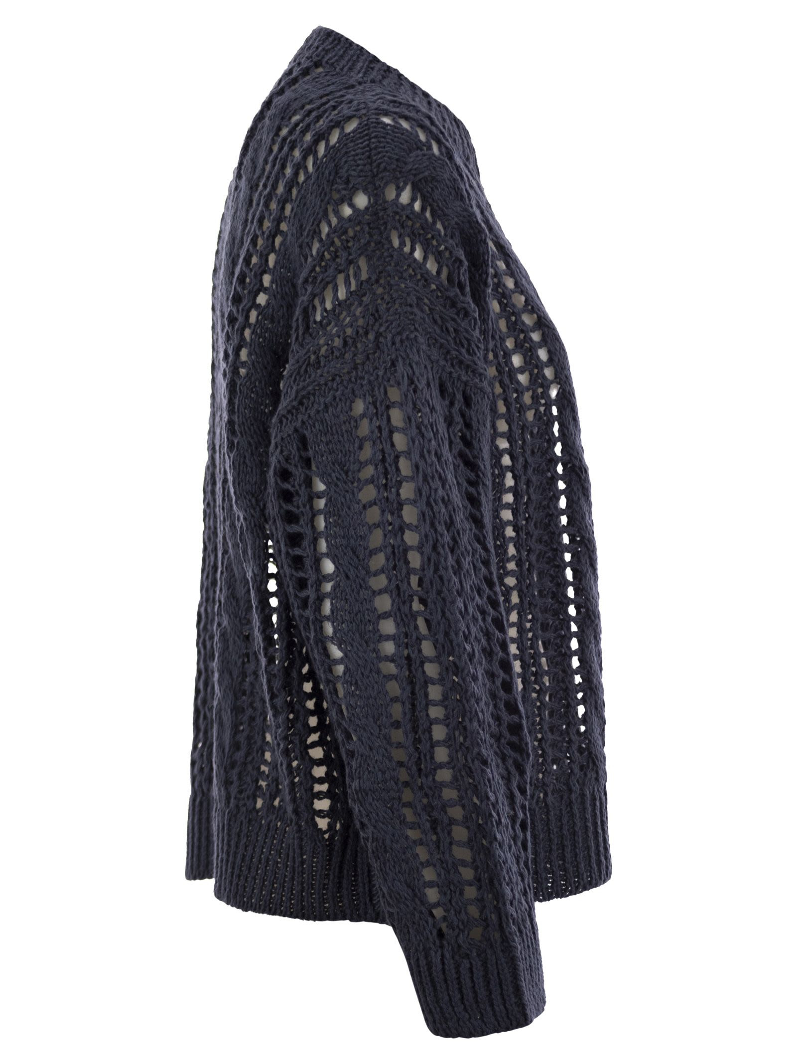 Brunello Cucinelli Women Cable & Mesh Jute And Cotton Jersey - 3