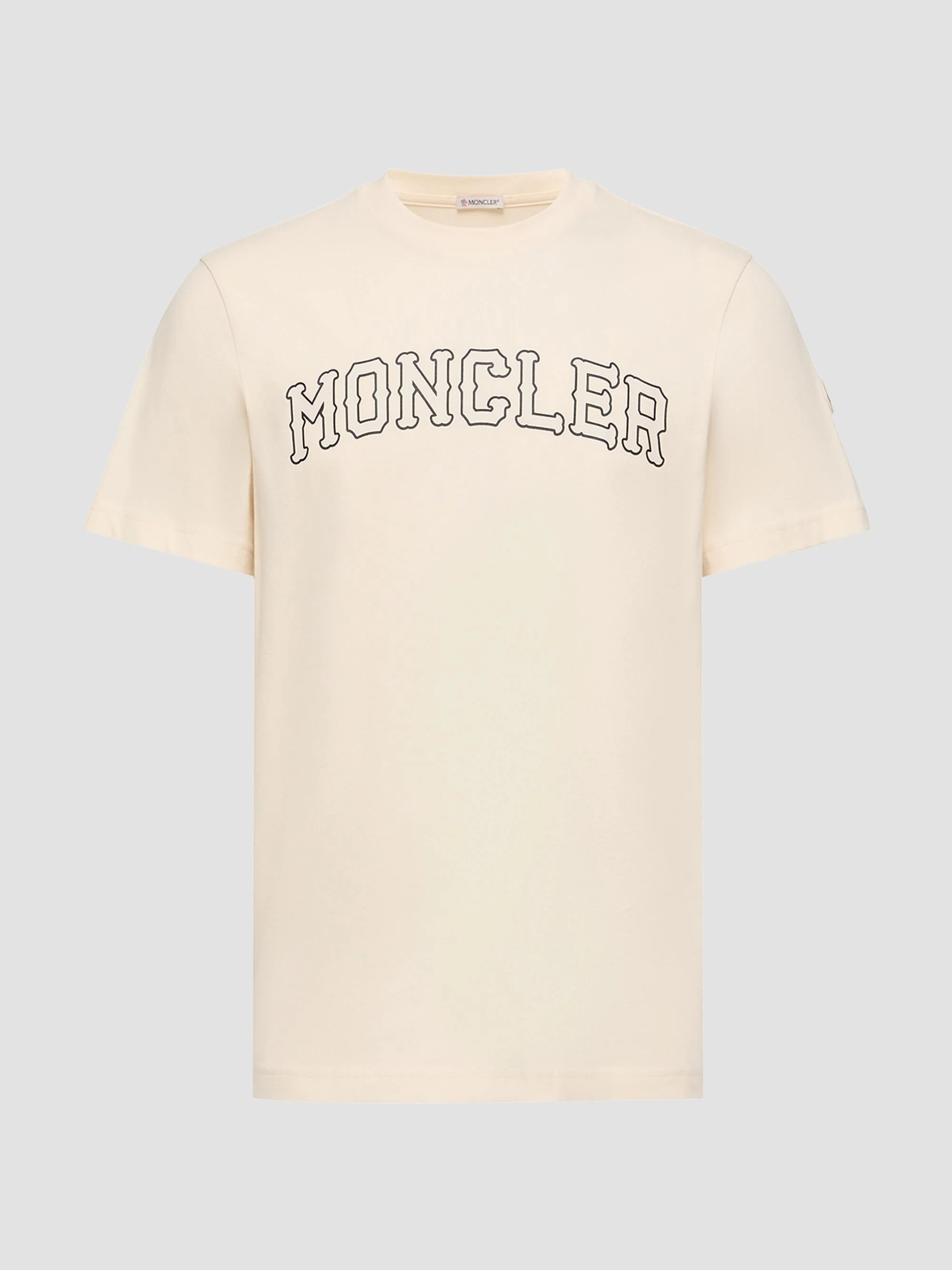 Men's Crewneck T-Shirt in Cotton - Ivory - 1