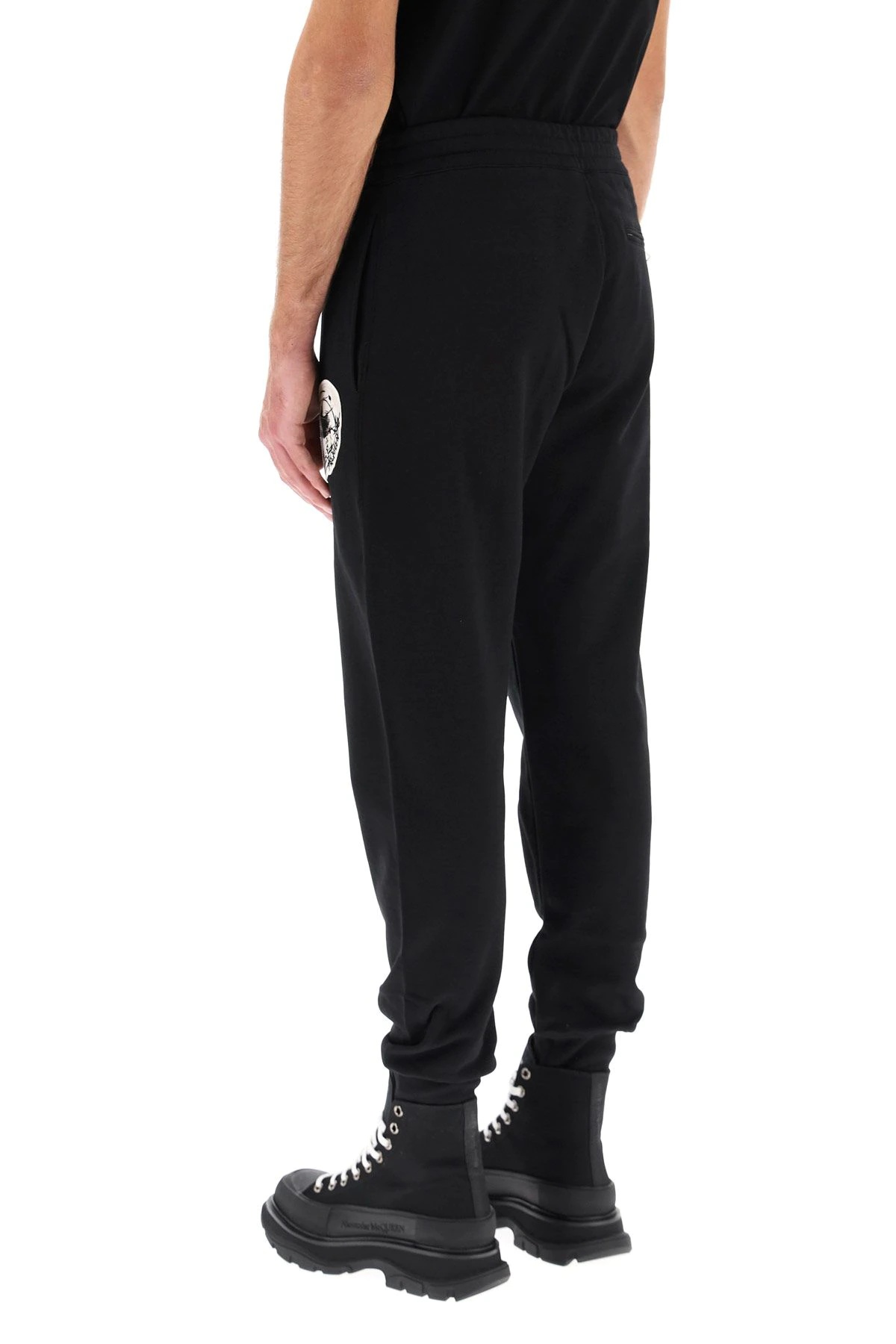 JOGGING TROUSERS SKULL PATCH - 4