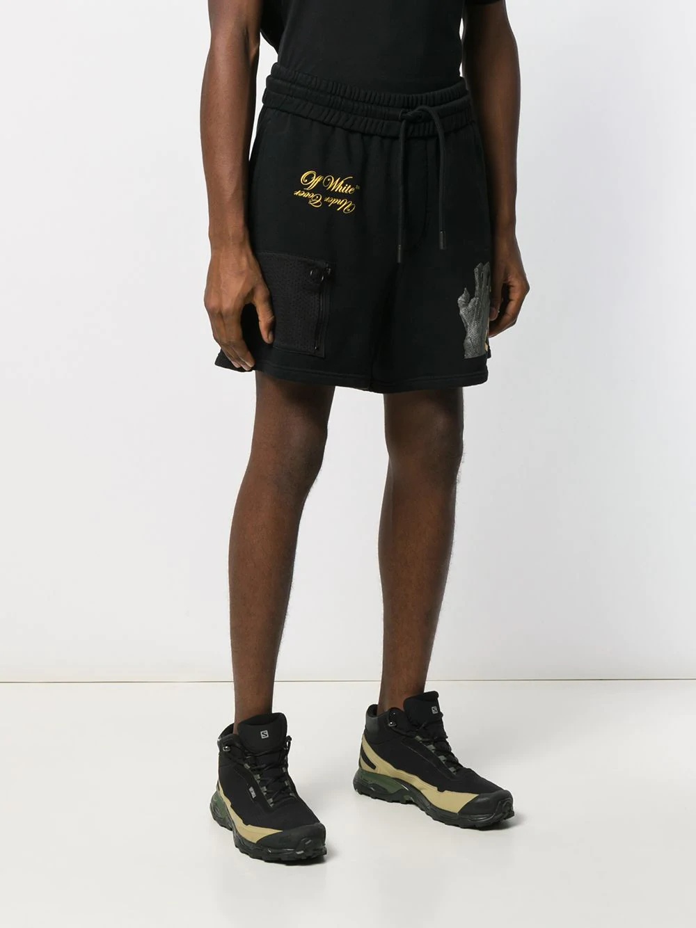 x Undercover Skeleton print track shorts - 3