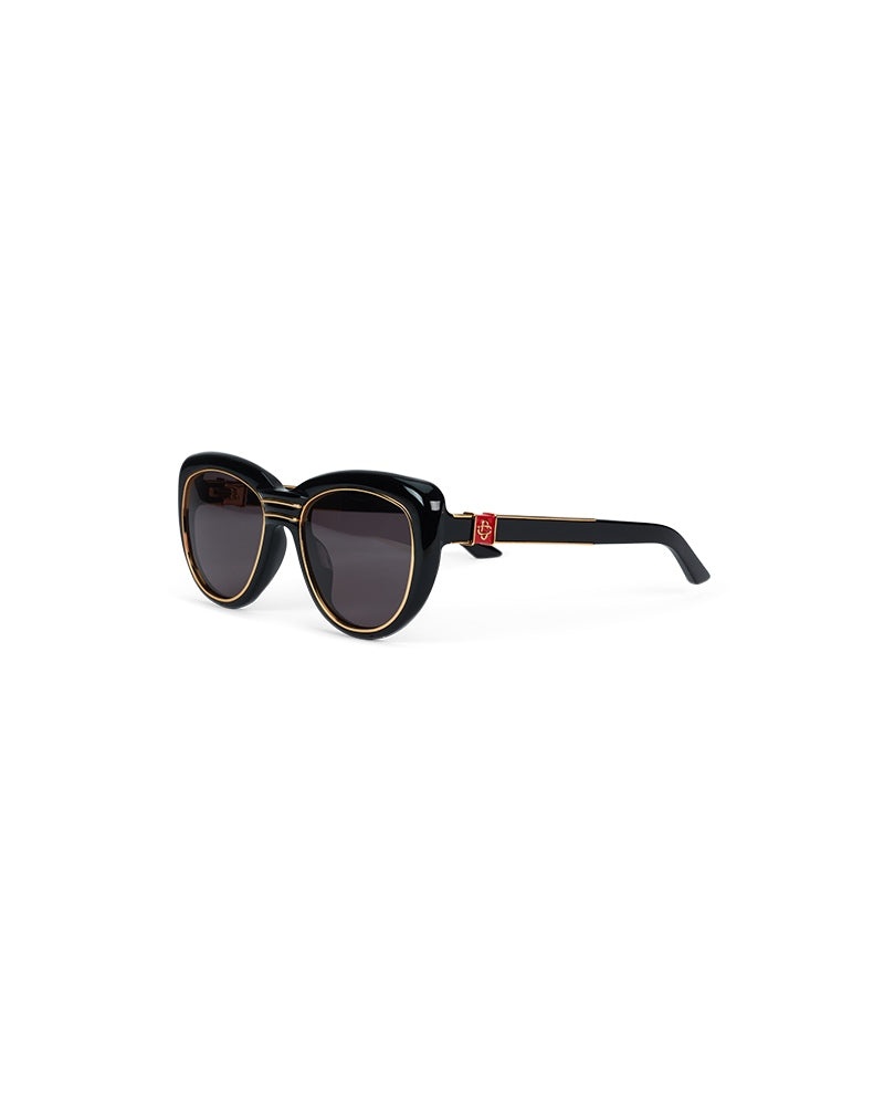 Black & Gold The Wing Sunglasses - 1