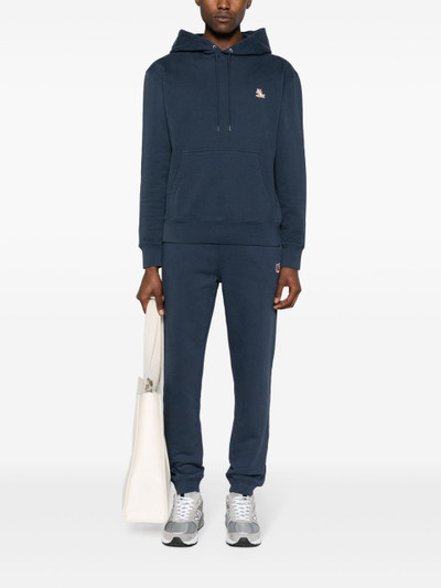 Maison Kitsuné Blue Fox Appliqué Cotton Hoodie outlook