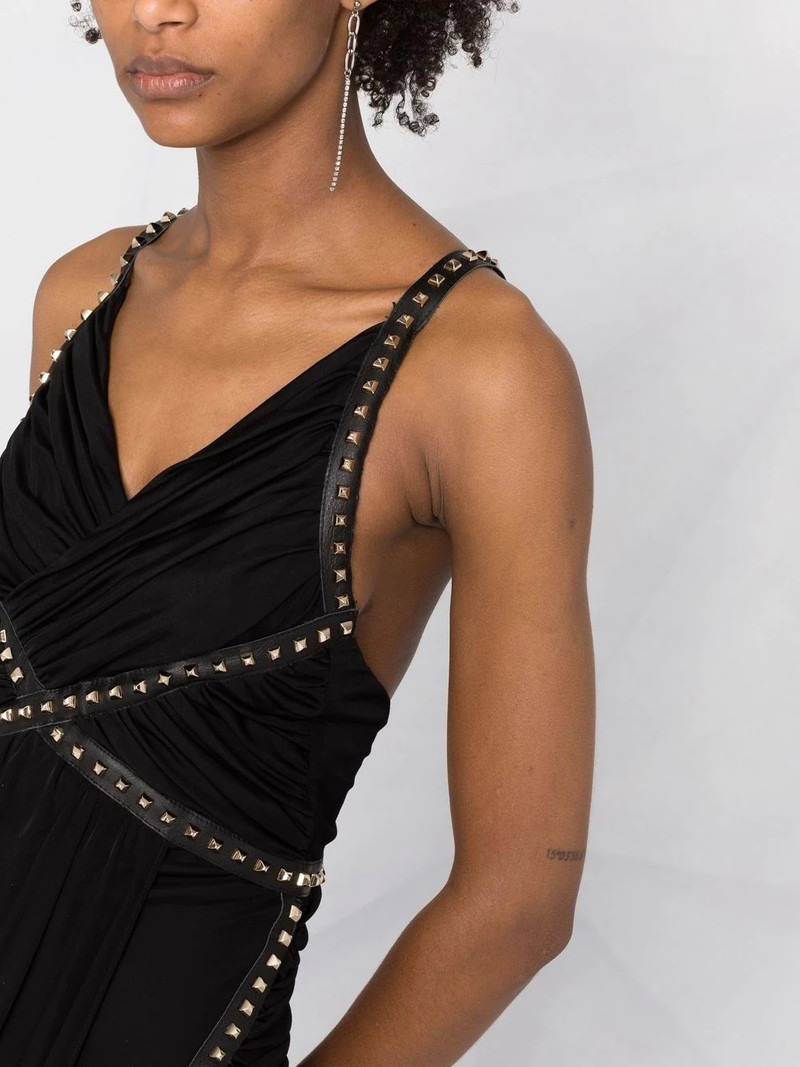 stud-detailed floor-length dress 5