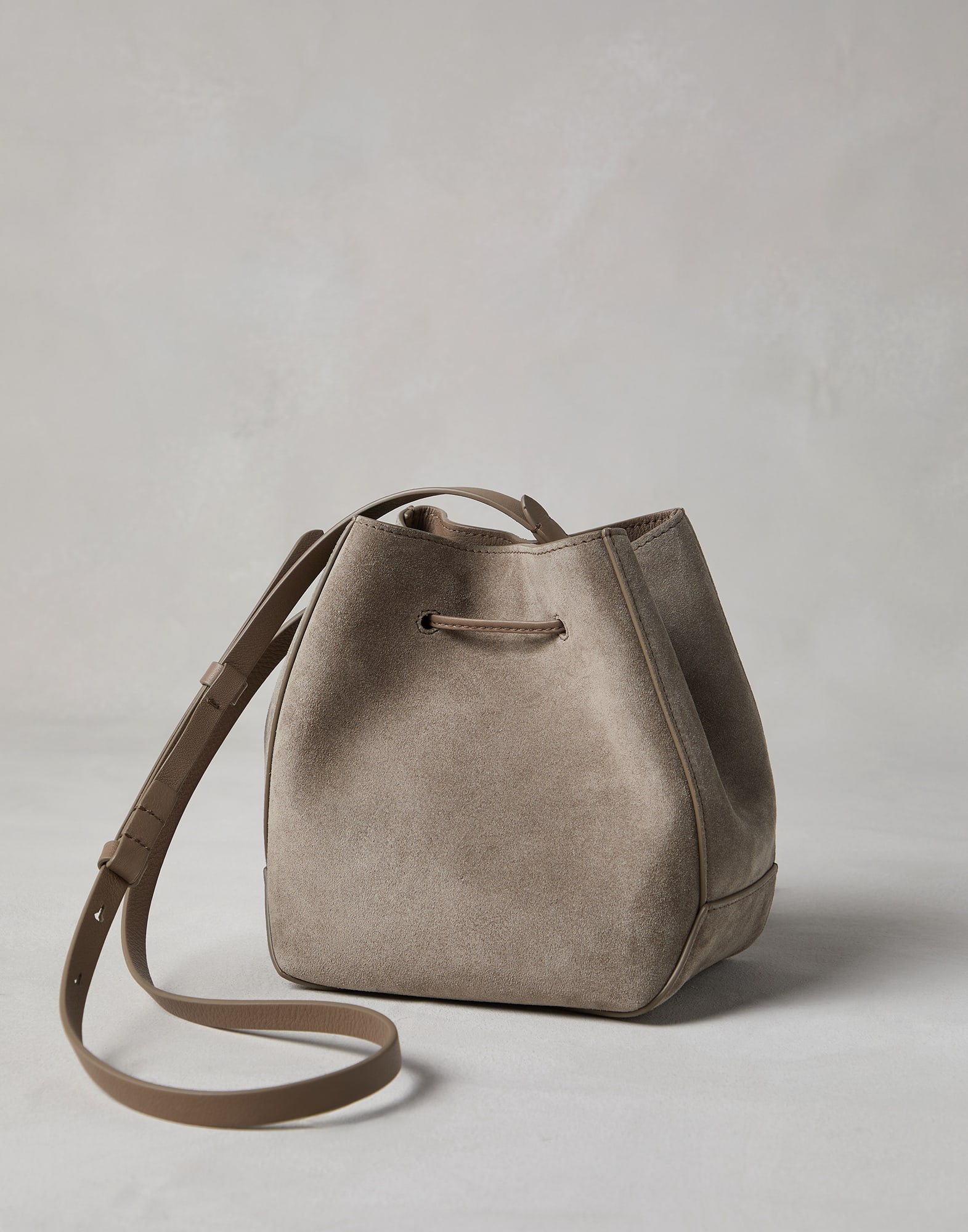 BC Duo small bucket bag in suede with monili - 2