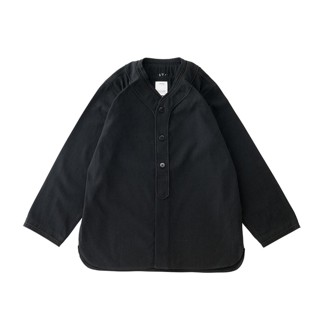 DUGOUT SHIRT L/S BLACK - 1