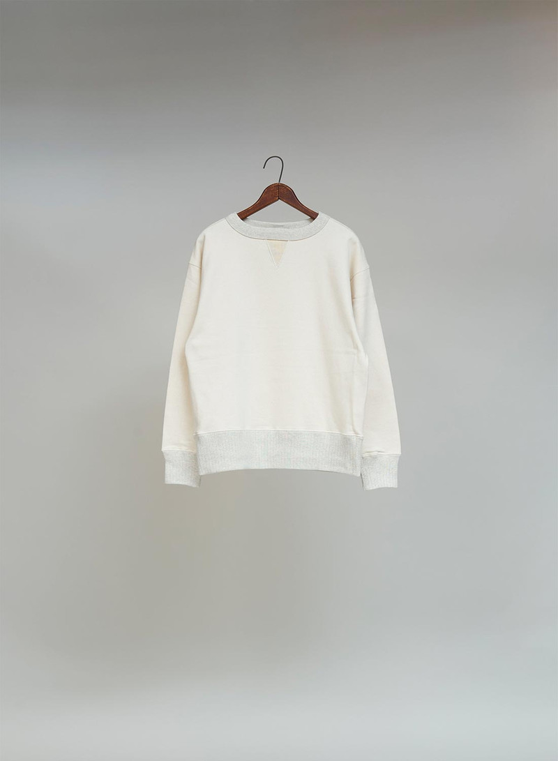 French Terry U.S. Sweat Shirt Mix in Ivory 1