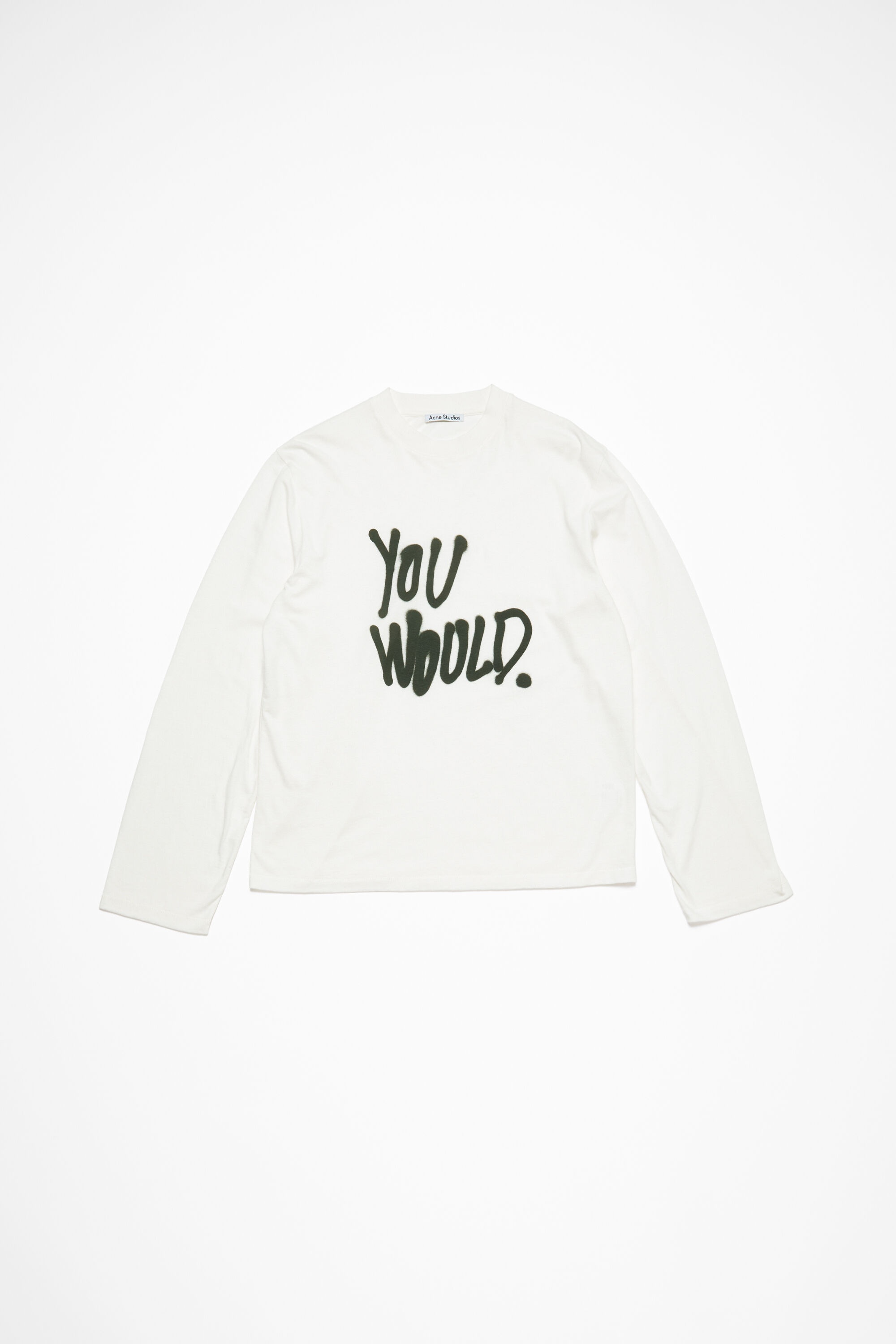 Long sleeve logo t-shirt - Relaxed fit - White - 5
