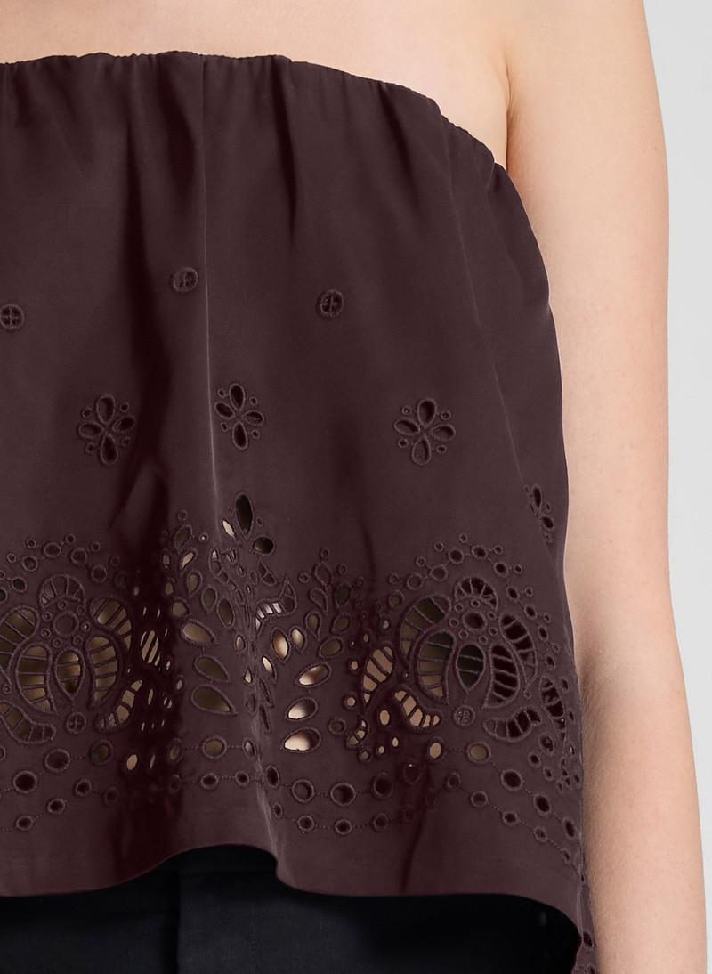 Dalia Strapless Embroidered Top 3