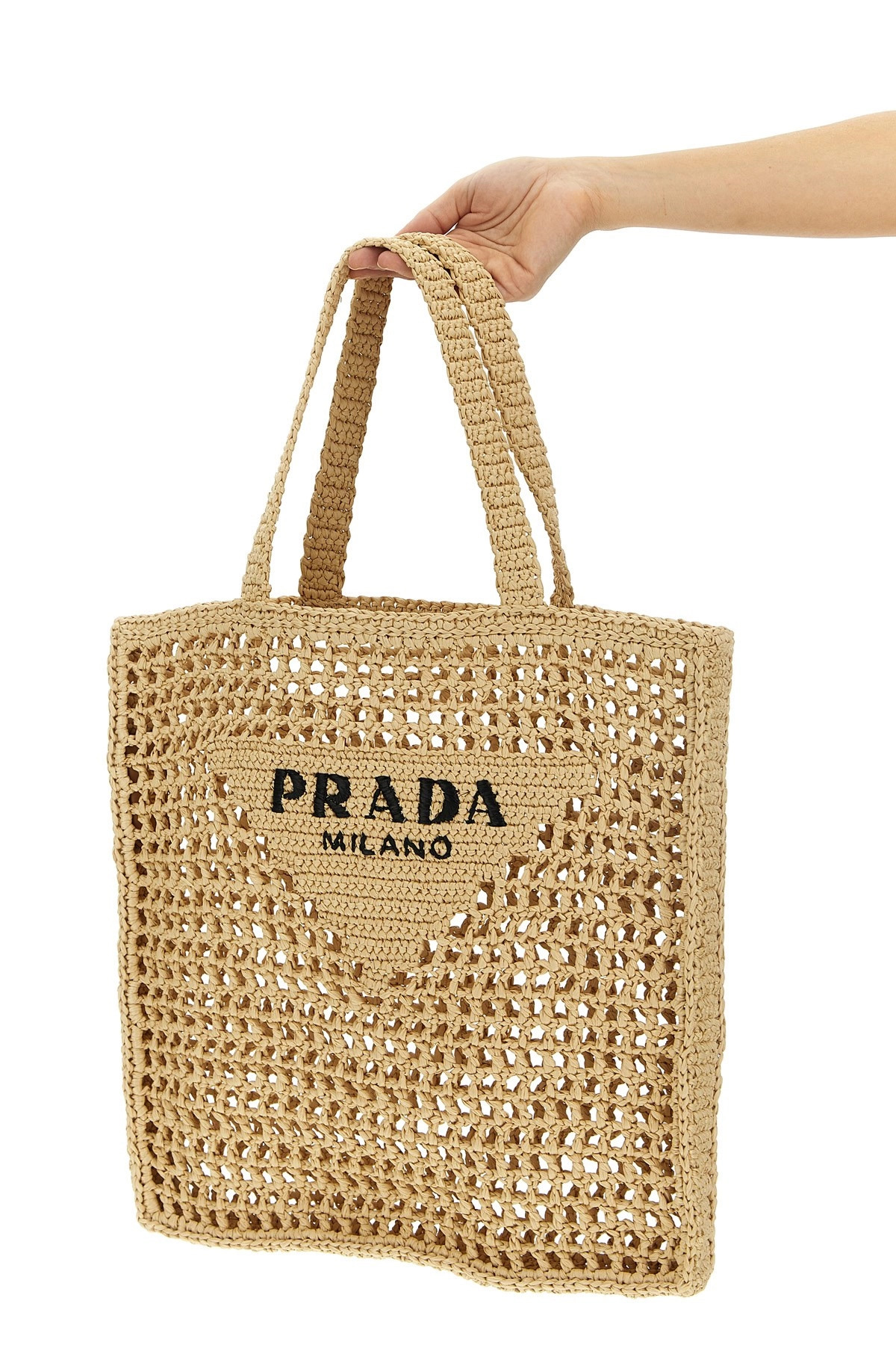 Logo woven fabric shopping bag - 2