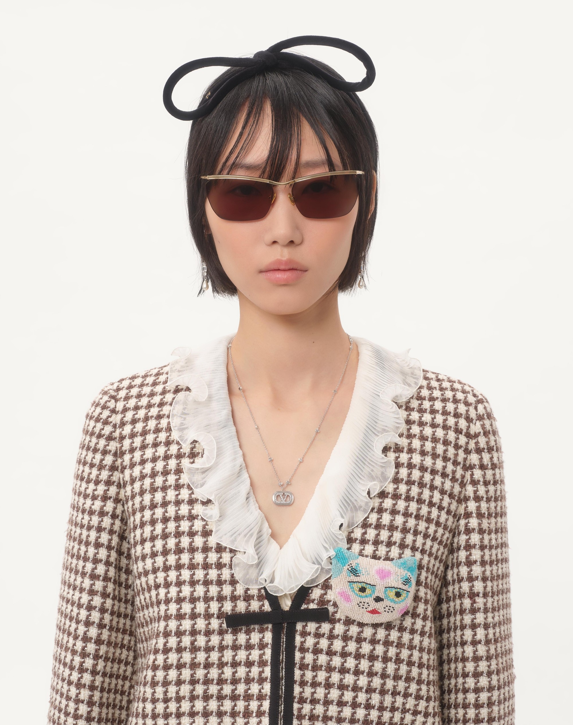 LIGHT TWEED PIED DE POULE JACKET - 4