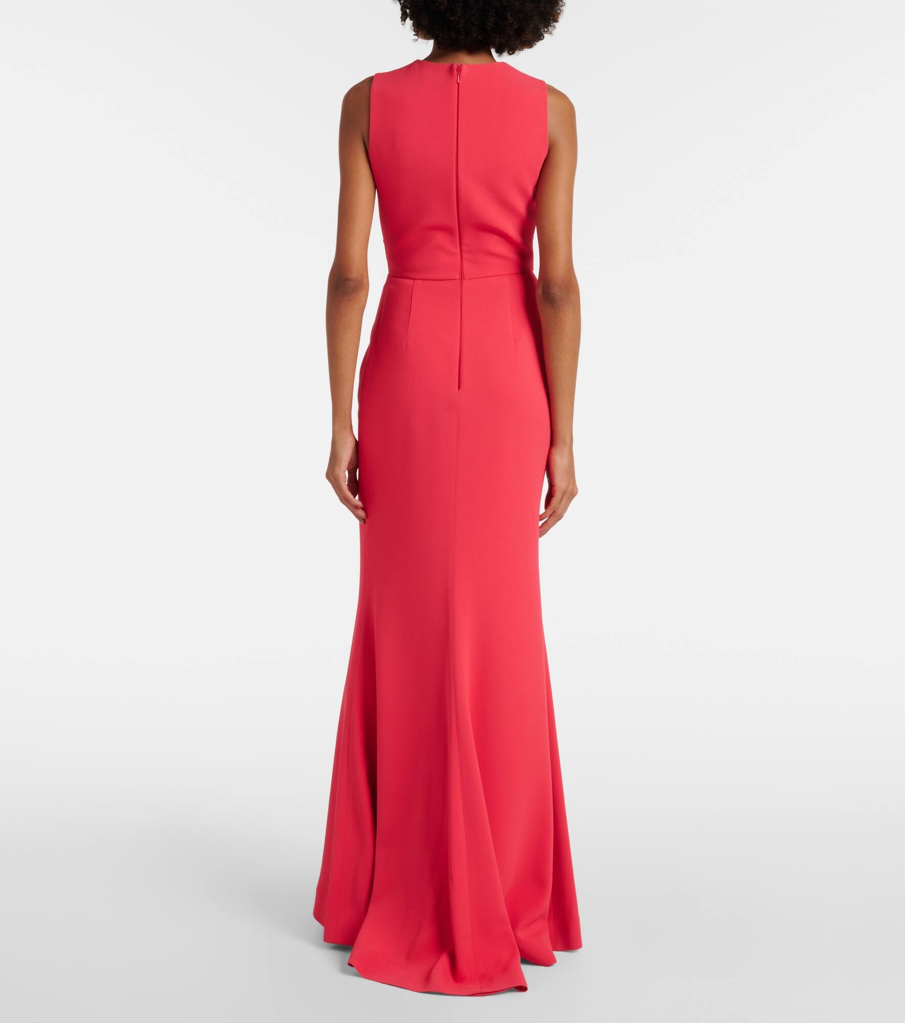 Gathered embellished cady gown - 3