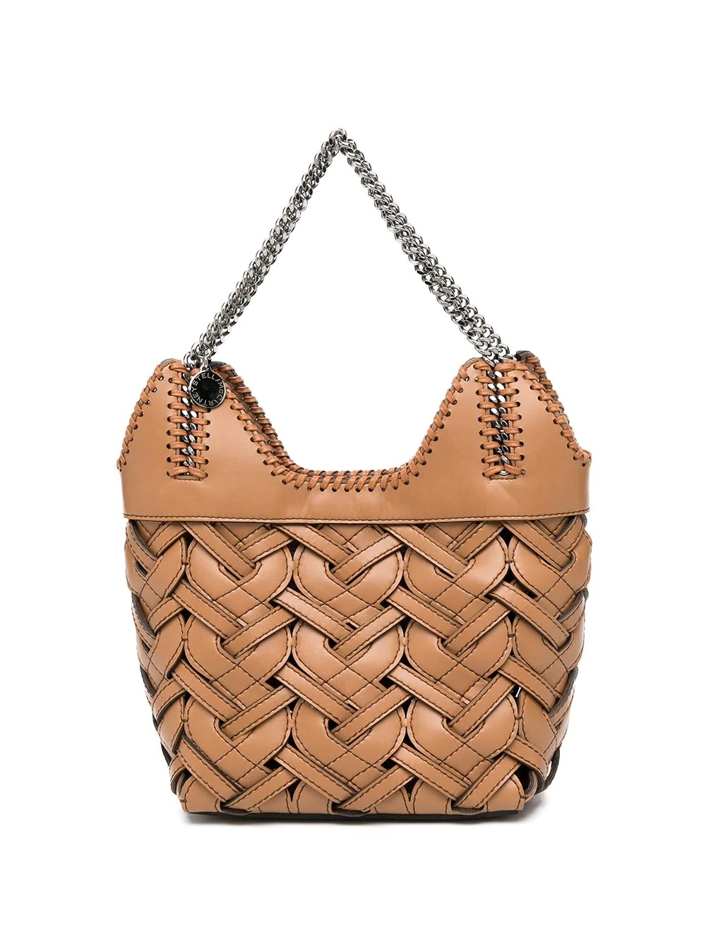 small woven tote bag - 1