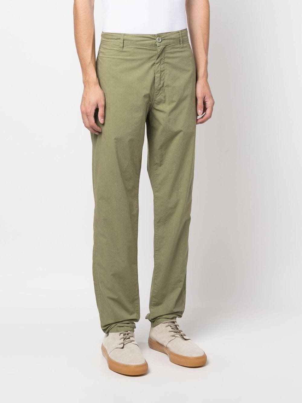 straight-leg cotton chino trousers - 3