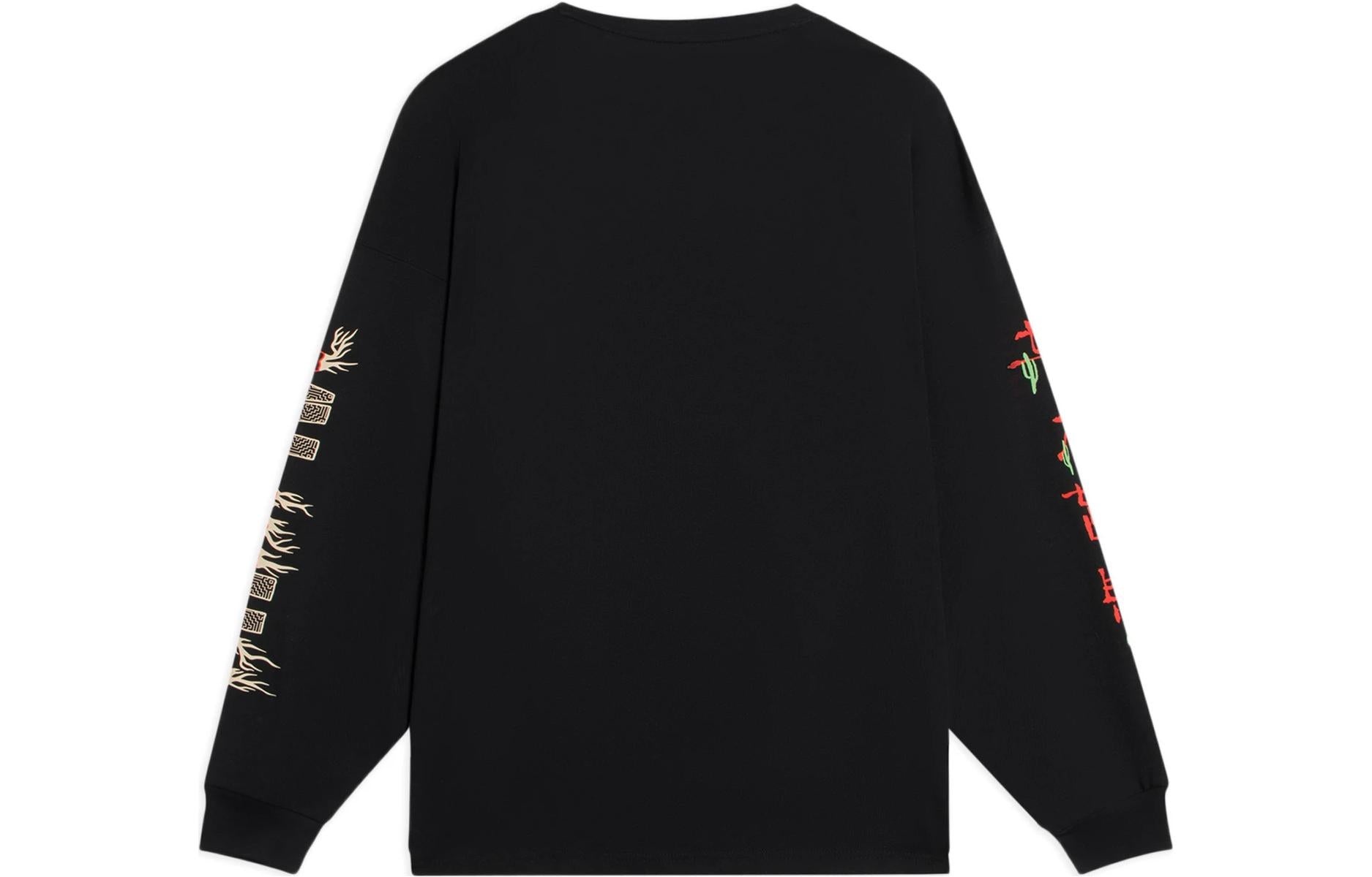 Li-Ning BadFive Graphic Long Sleeve T-shirt 'Black' AHSS727-3 - 2