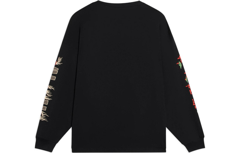 Li-Ning Li-Ning BadFive Graphic Long Sleeve T-shirt 'Black' AHSS727-3 outlook