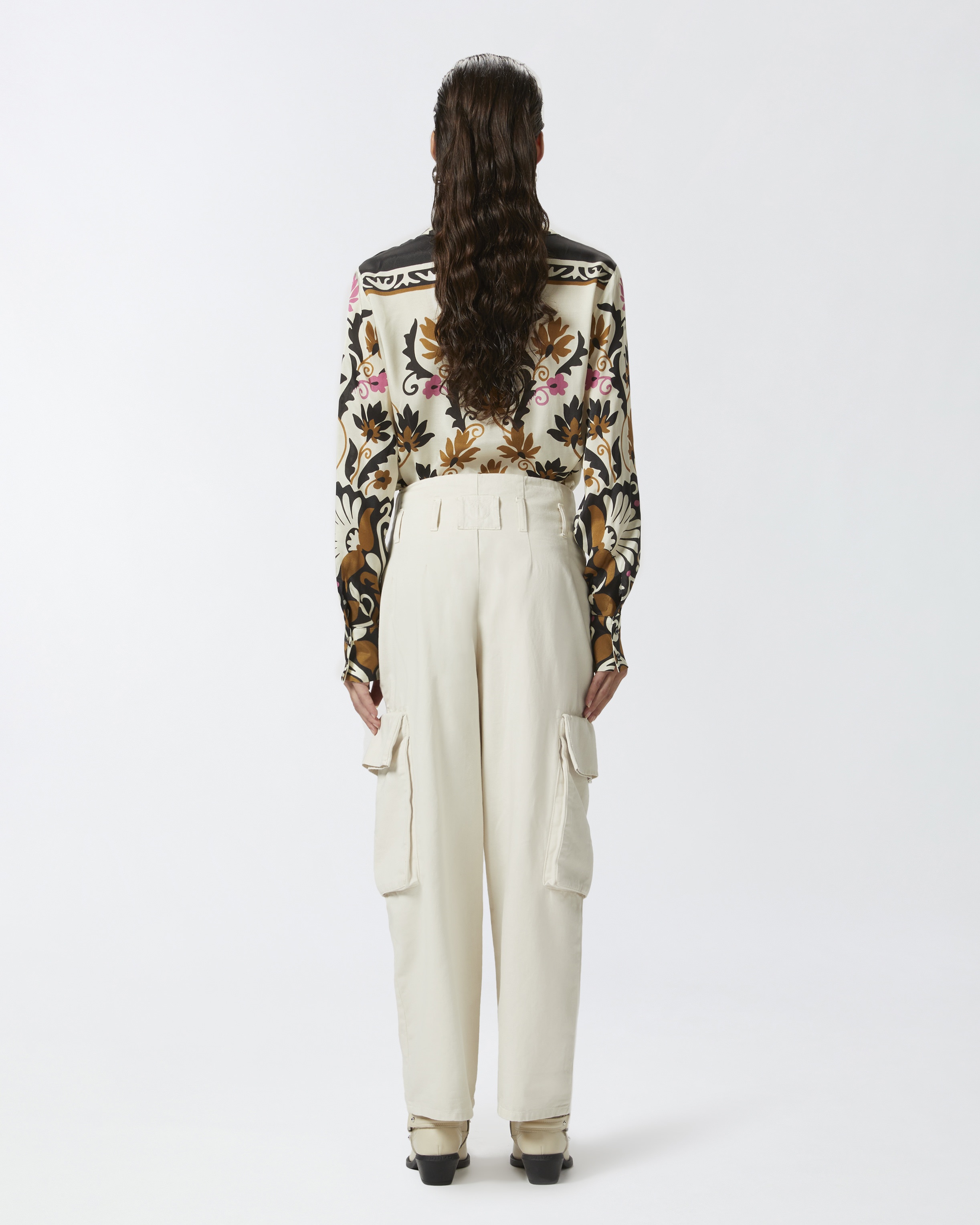 OVERSIZE CARGO TROUSERS WITH BELT - 5