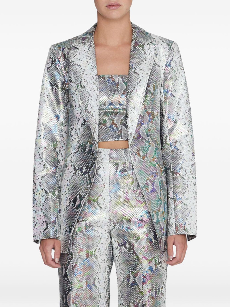 ROTATE snake-pattern blazer outlook