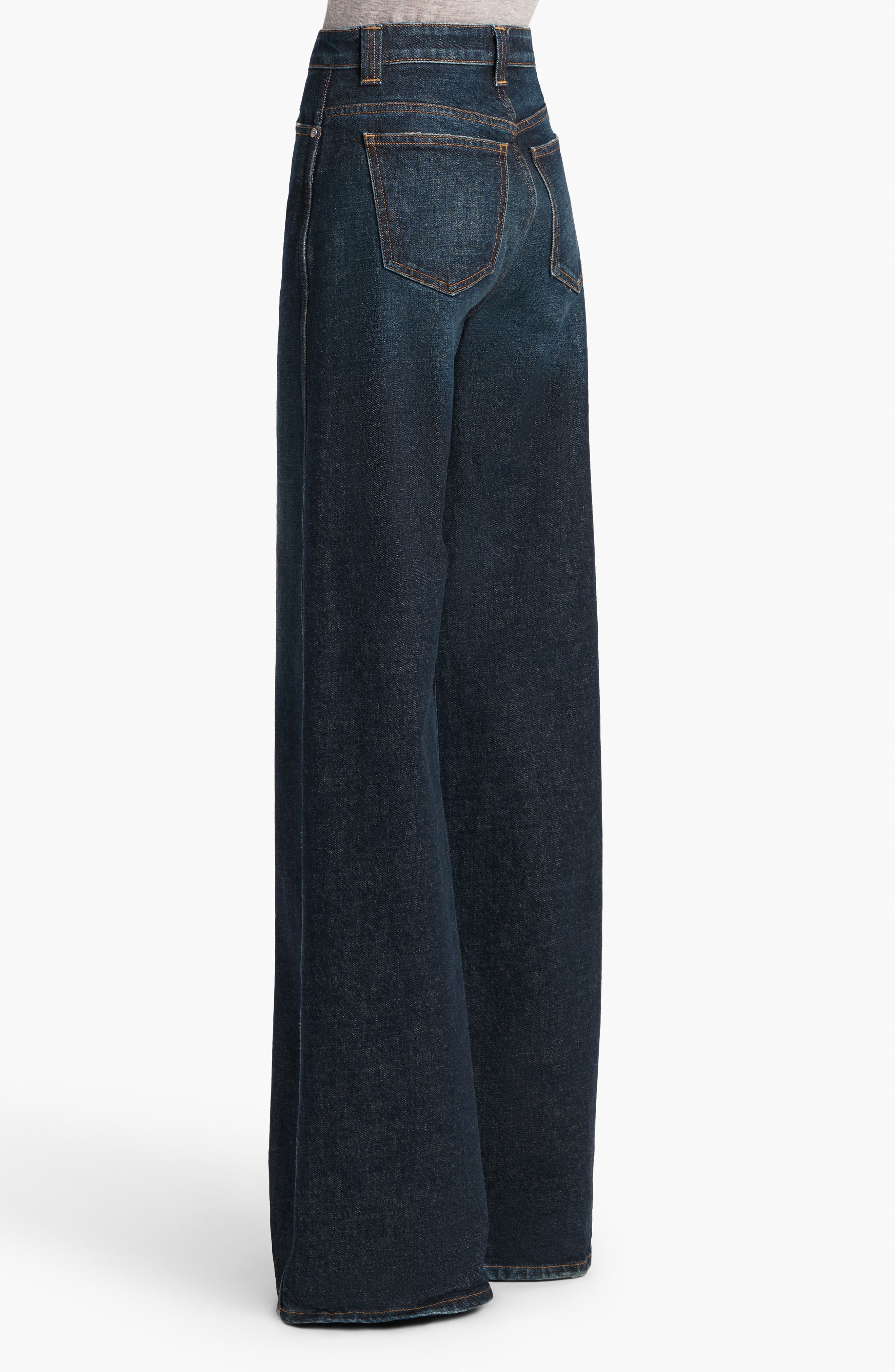 Khaite Dane High Waist Wide Leg Jeans in Lansing at Nordstrom - 2
