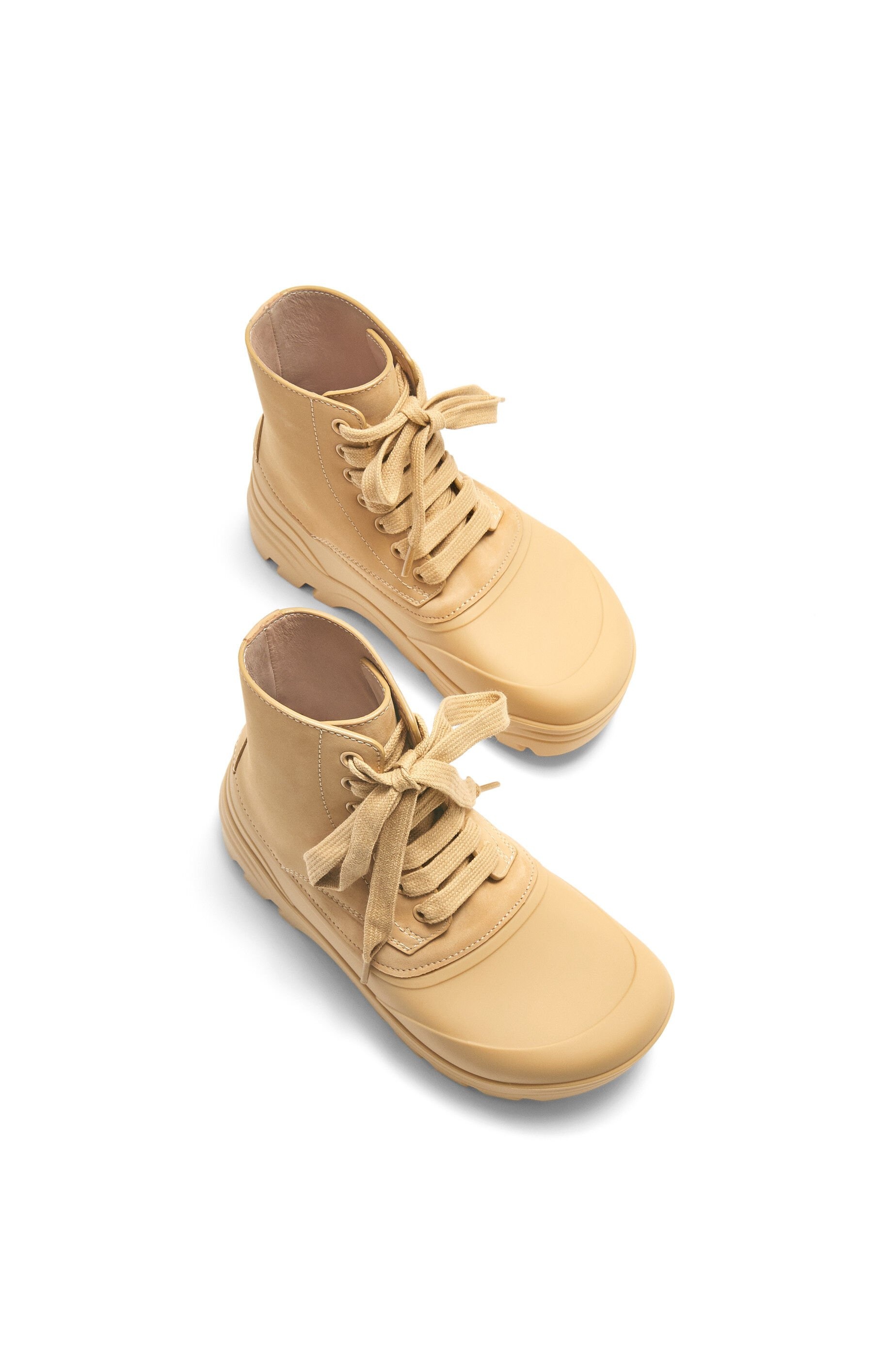 Field lace-up bootie in nubuck and rubber - 4